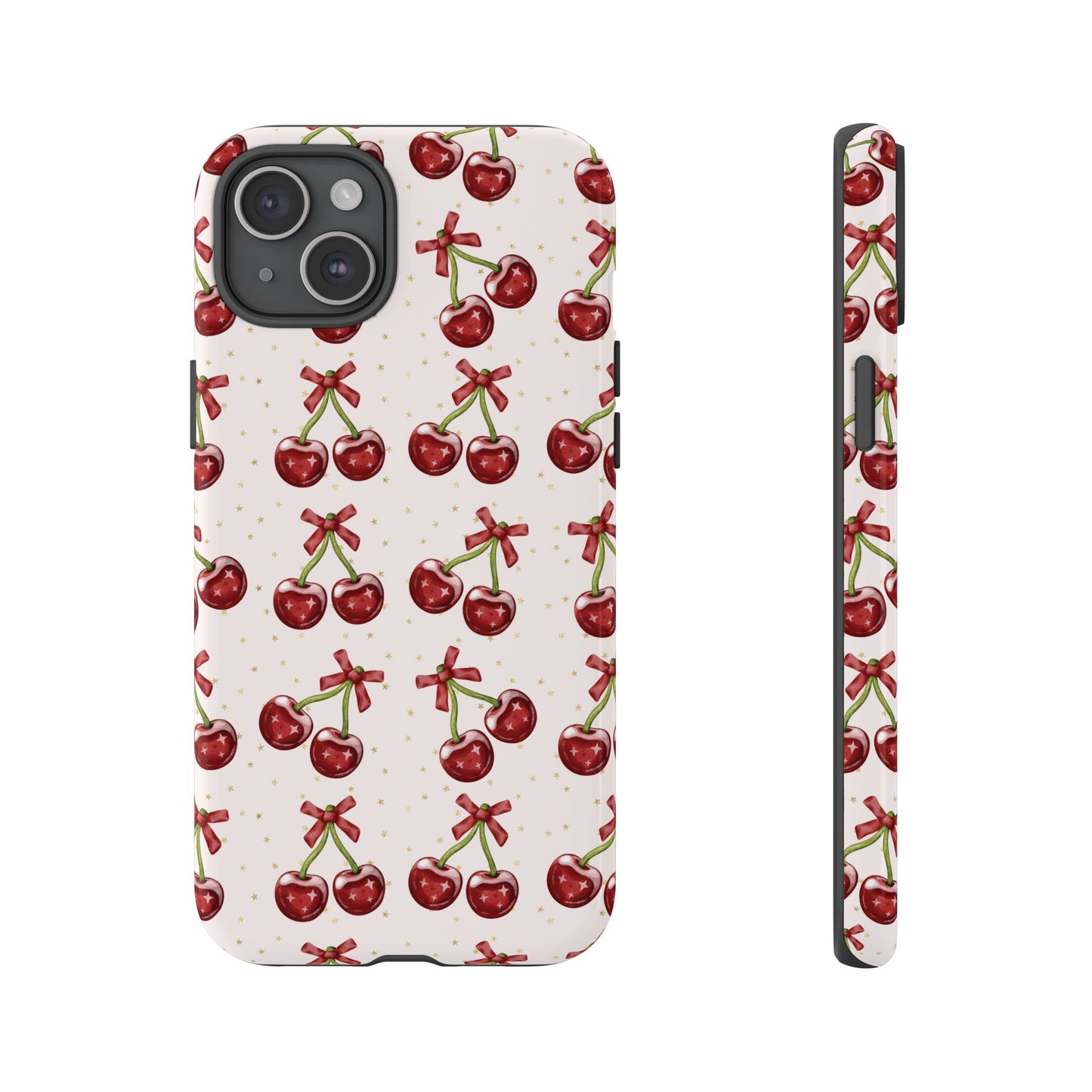 Cherry Pattern Phone Case — Cute Red Cherry Protective Phone Cover