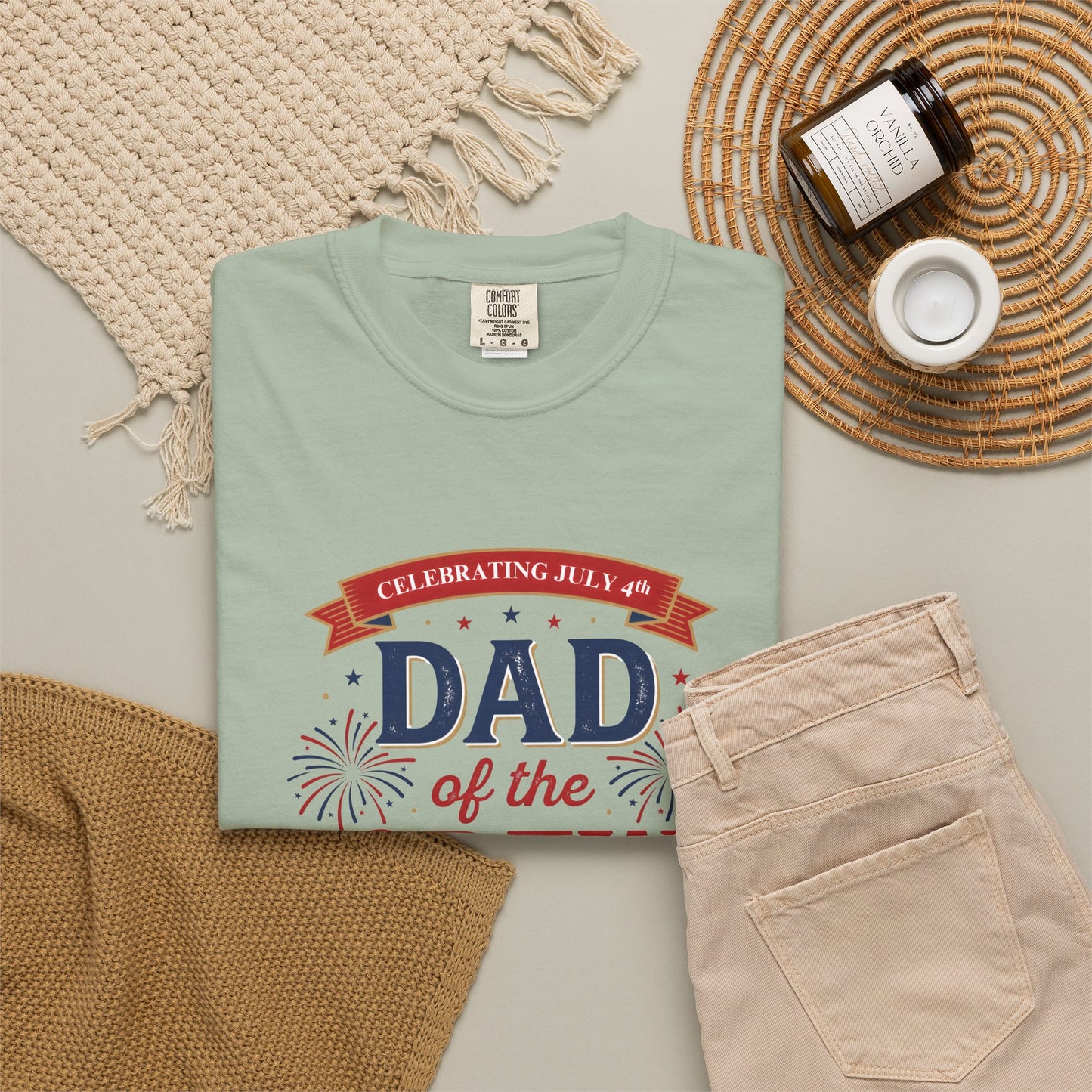 Dad of the Crew T-Shirt — Patriotic 4th of July Tee, Independence Day Shirt
