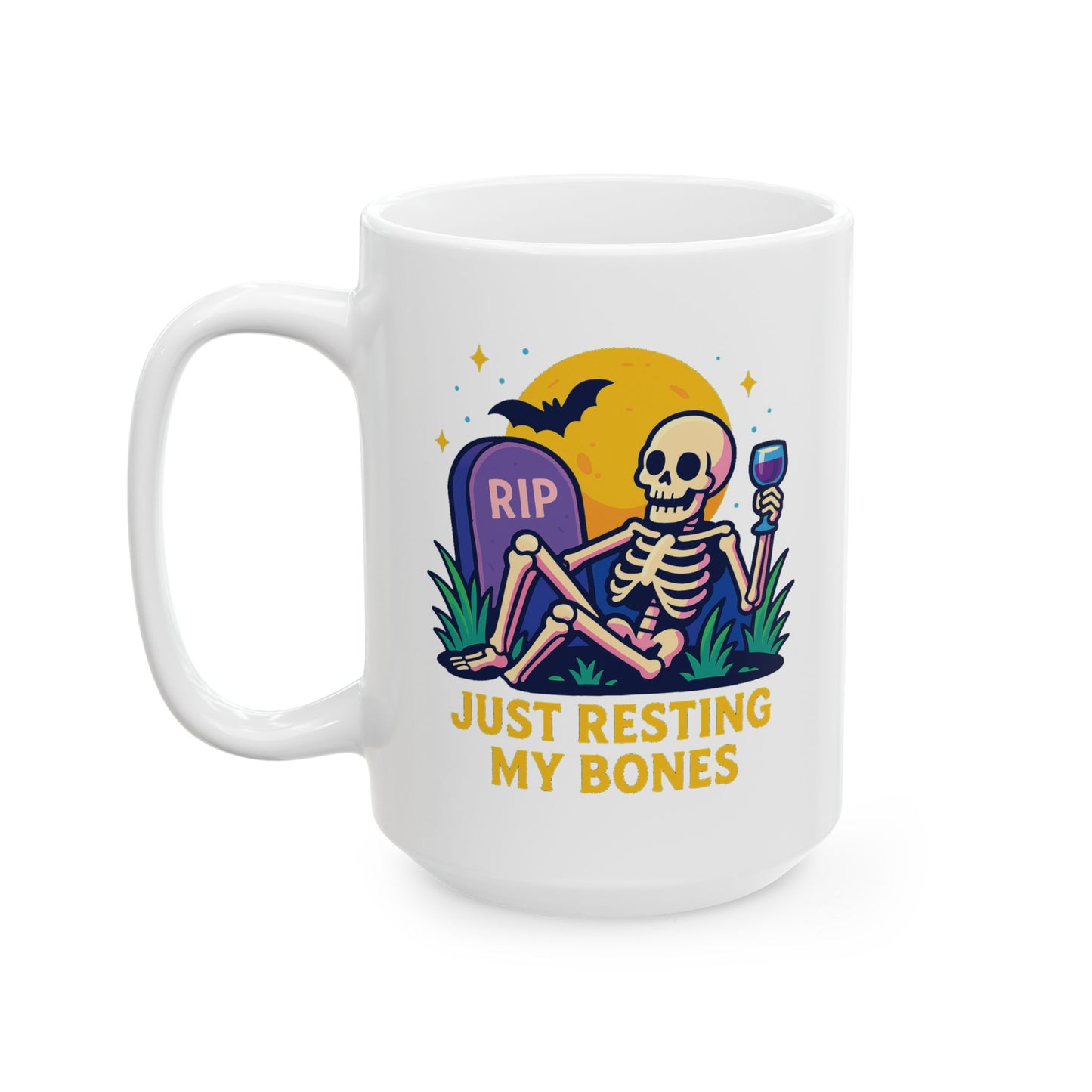 Skull Ceramic Mug for Halloween, Bone-Chilling Vibes