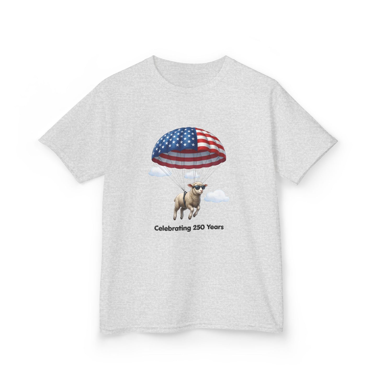 Kids T-Shirt - Celebrating 250 Years Parachuting Sheep