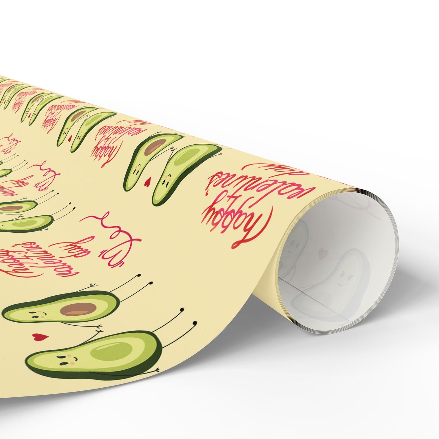 Valentine's Day Wrapping Paper — Cute Avocado Gift Wrap Roll