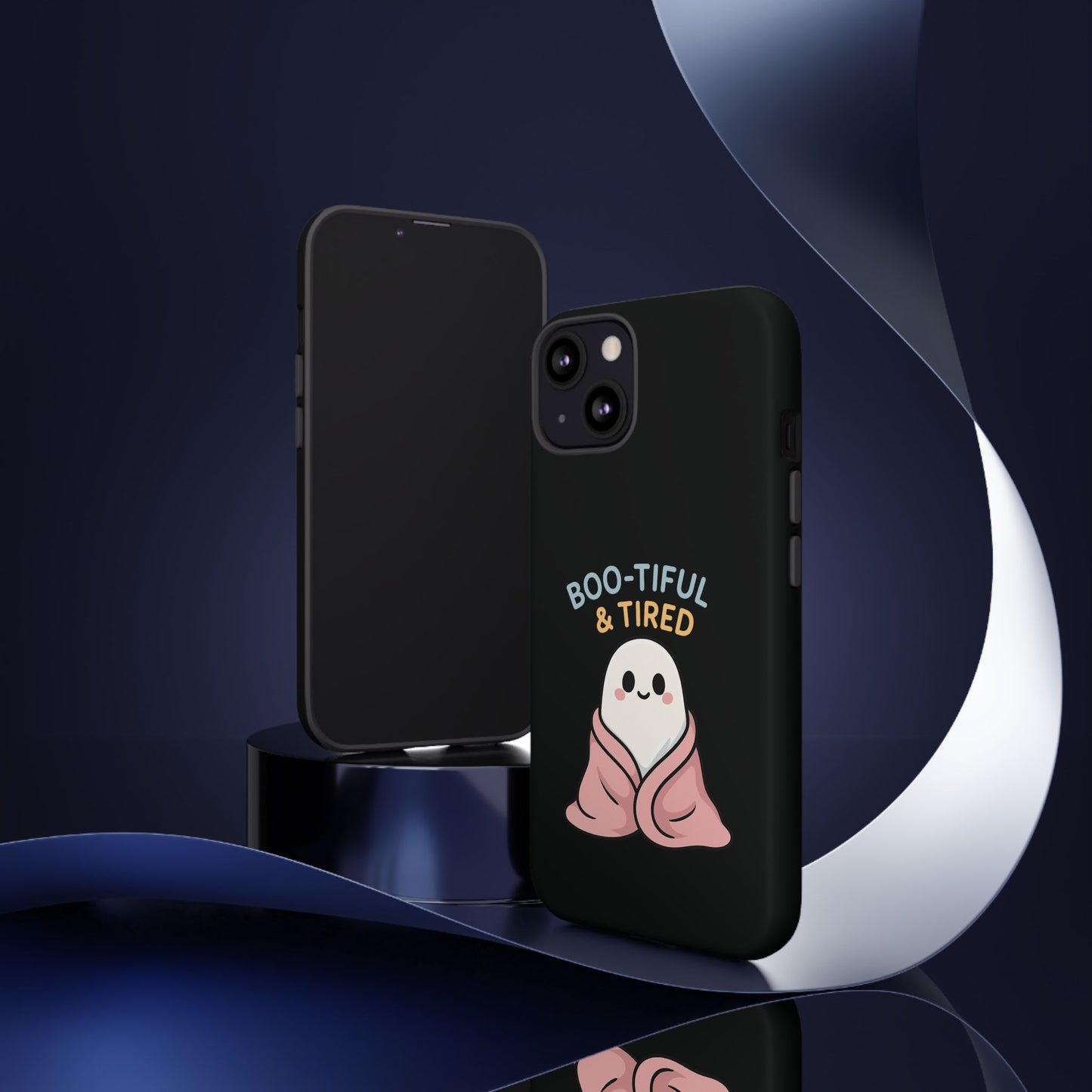 Boo-tiful & Tired Phone Case, Halloween-Themed Design