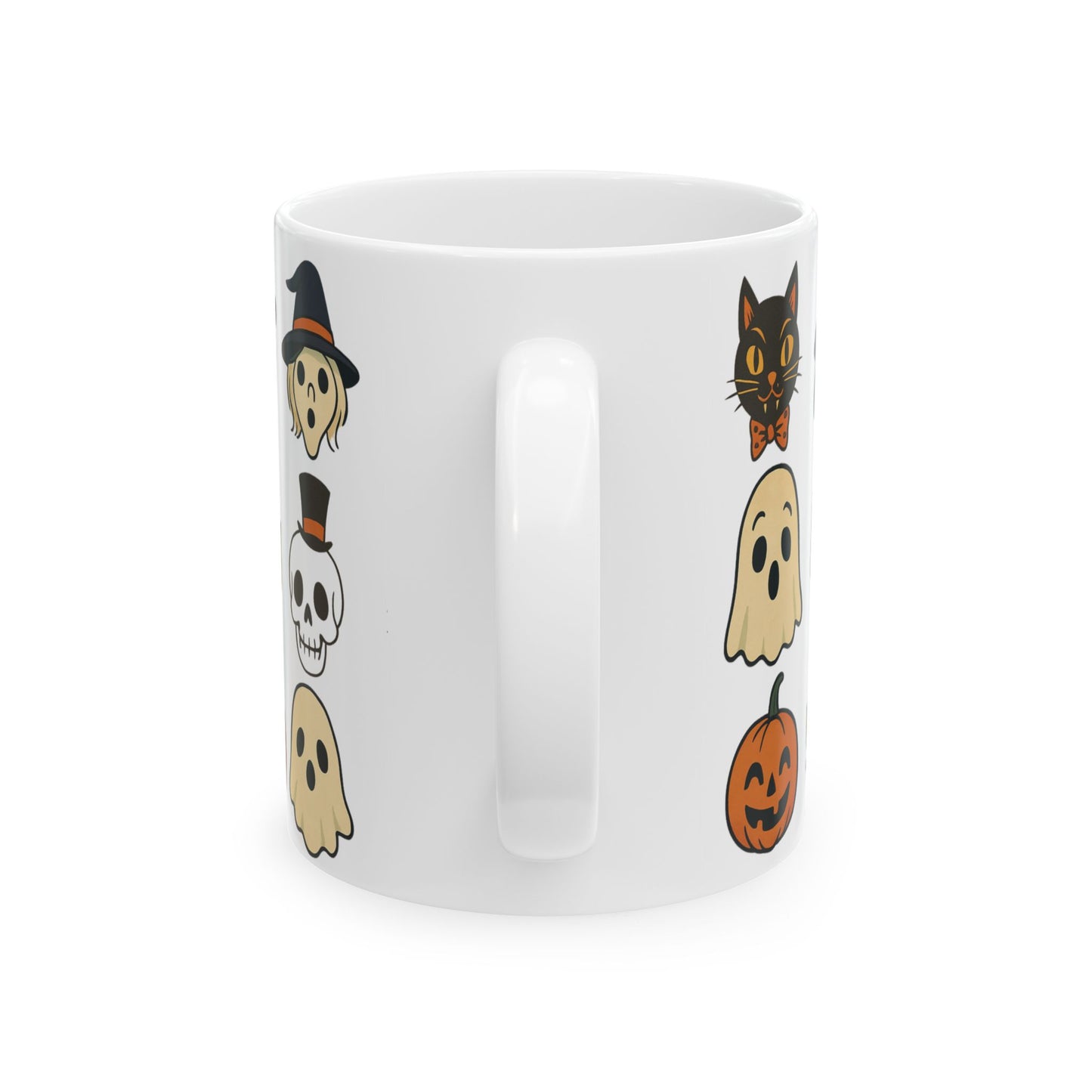 Halloween Themed Ceramic Mug, Spooky Coffee Cup