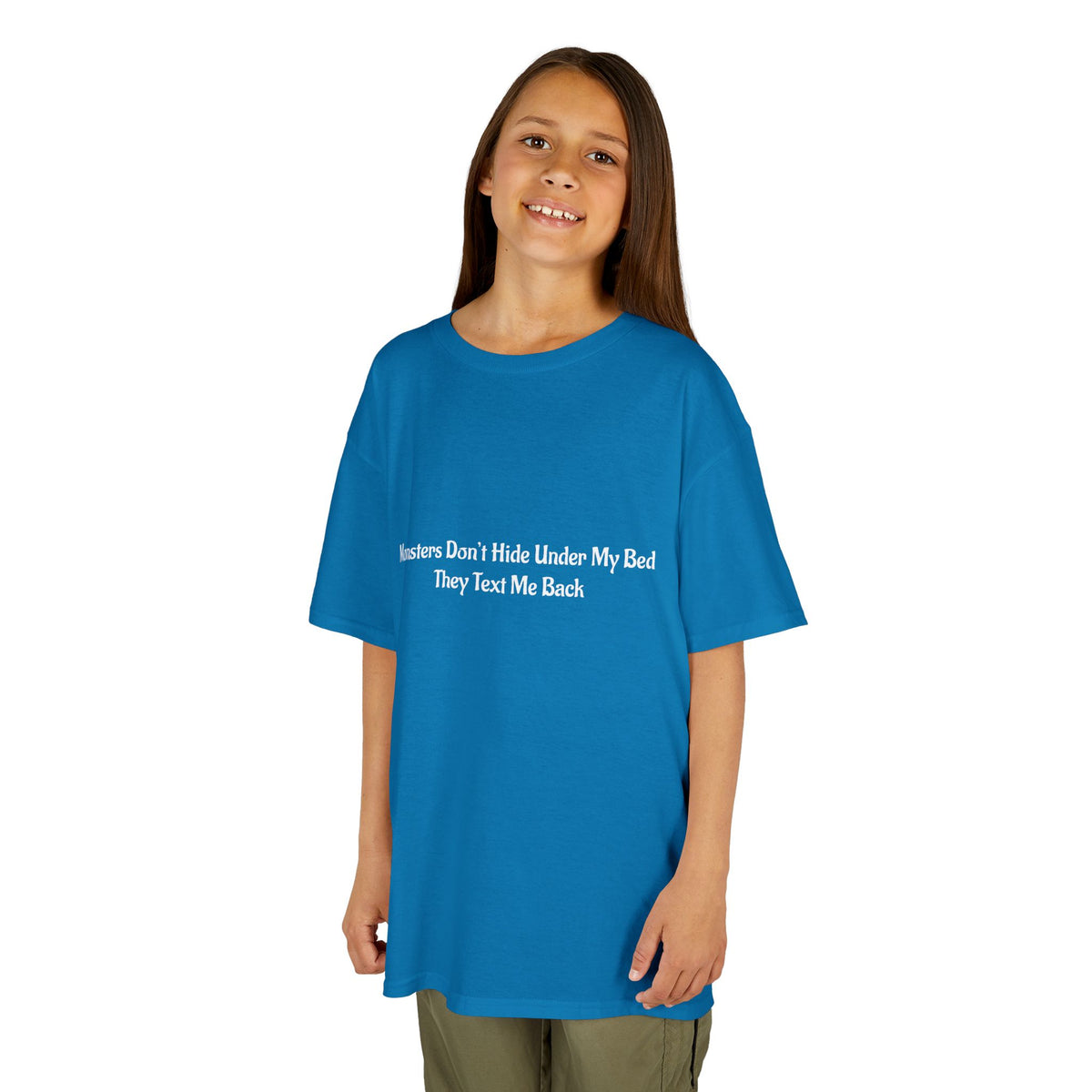 Funny Kids Monster Tee, Kids Heavy Cotton Shirt, Halloween T-Shirt