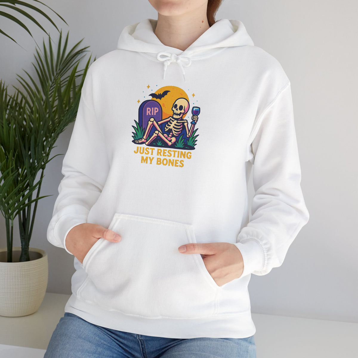 Halloween Skeleton Hoodie, Cozy Unisex Sweatshirt