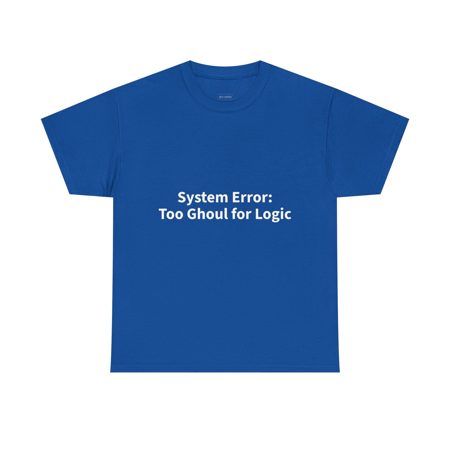 System Error Tee - Unisex Heavy Cotton Shirt, Perfect for Halloween, Geeky Fun