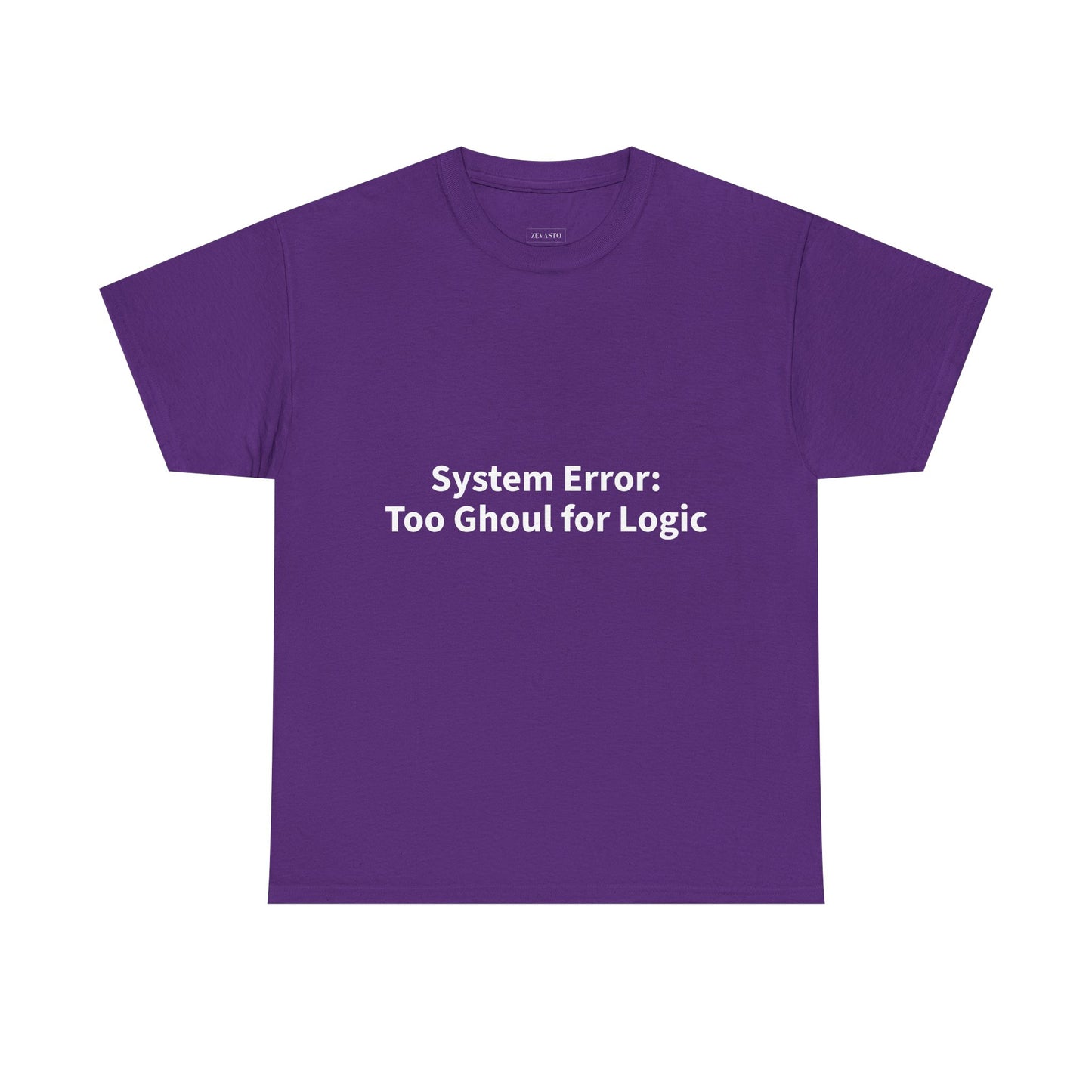 System Error Tee - Unisex Heavy Cotton Shirt, Perfect for Halloween, Geeky Fun