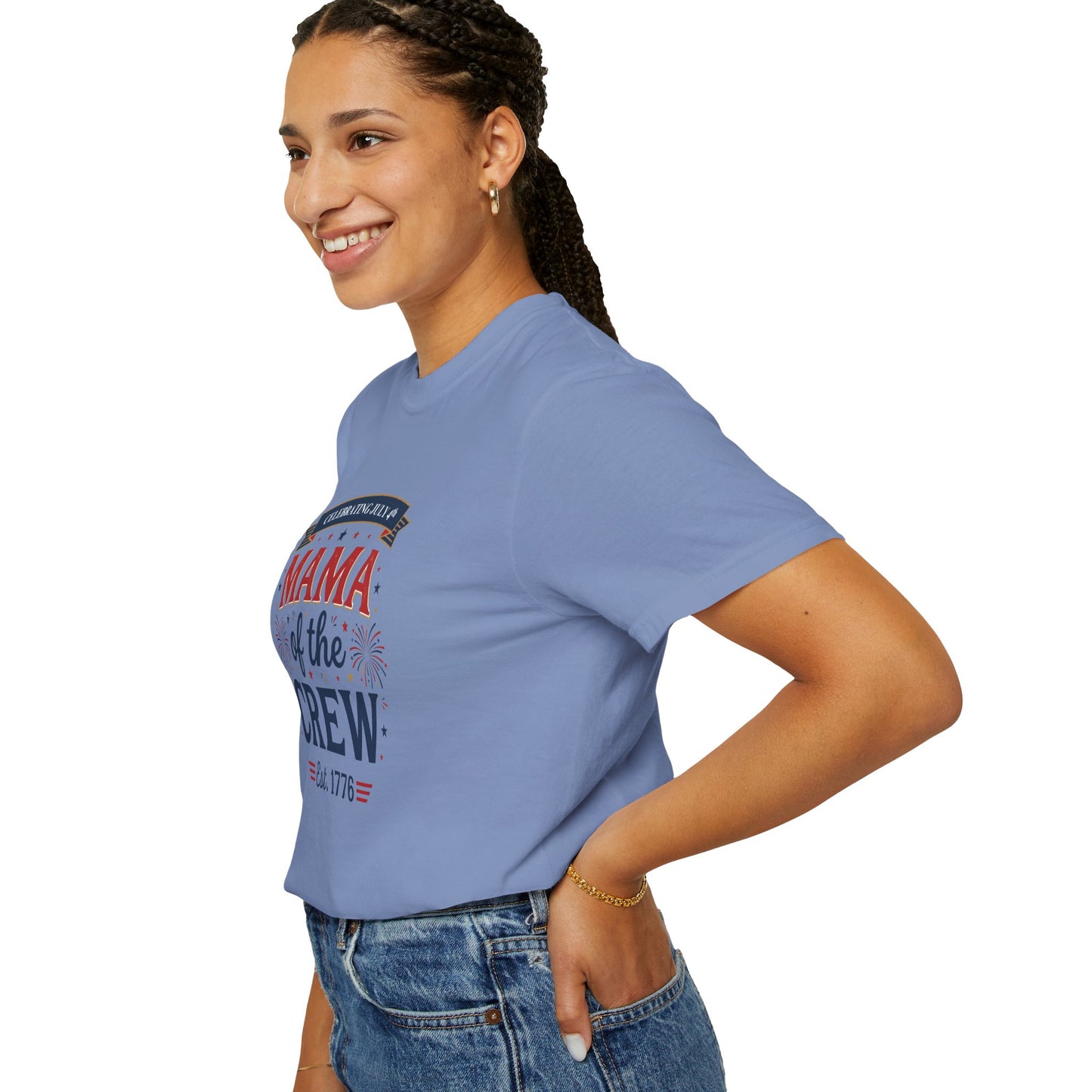 Mama of the Crew T-Shirt — Patriotic 4th of July Tee, Independence Day Shirt