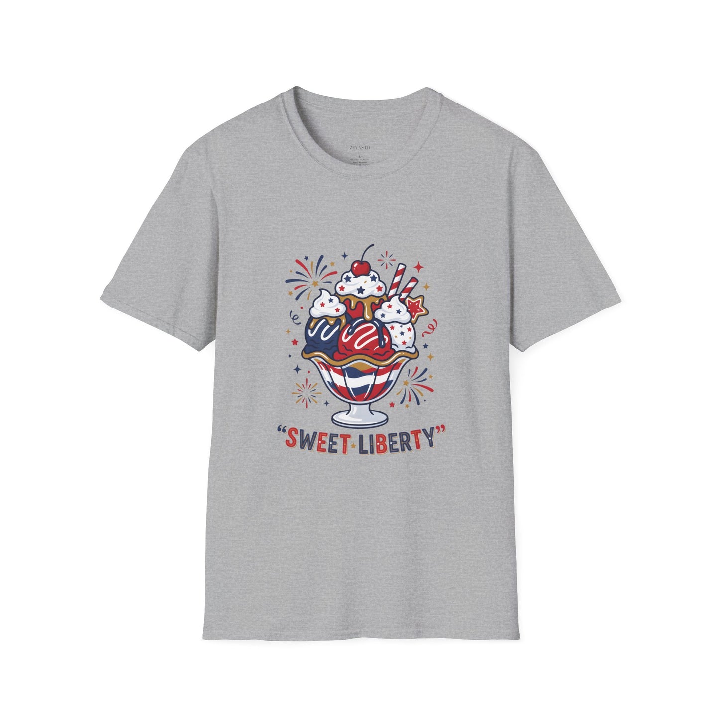 Sweet Liberty Ice Cream T-Shirt — Patriotic 4th of July Sundae Tee
