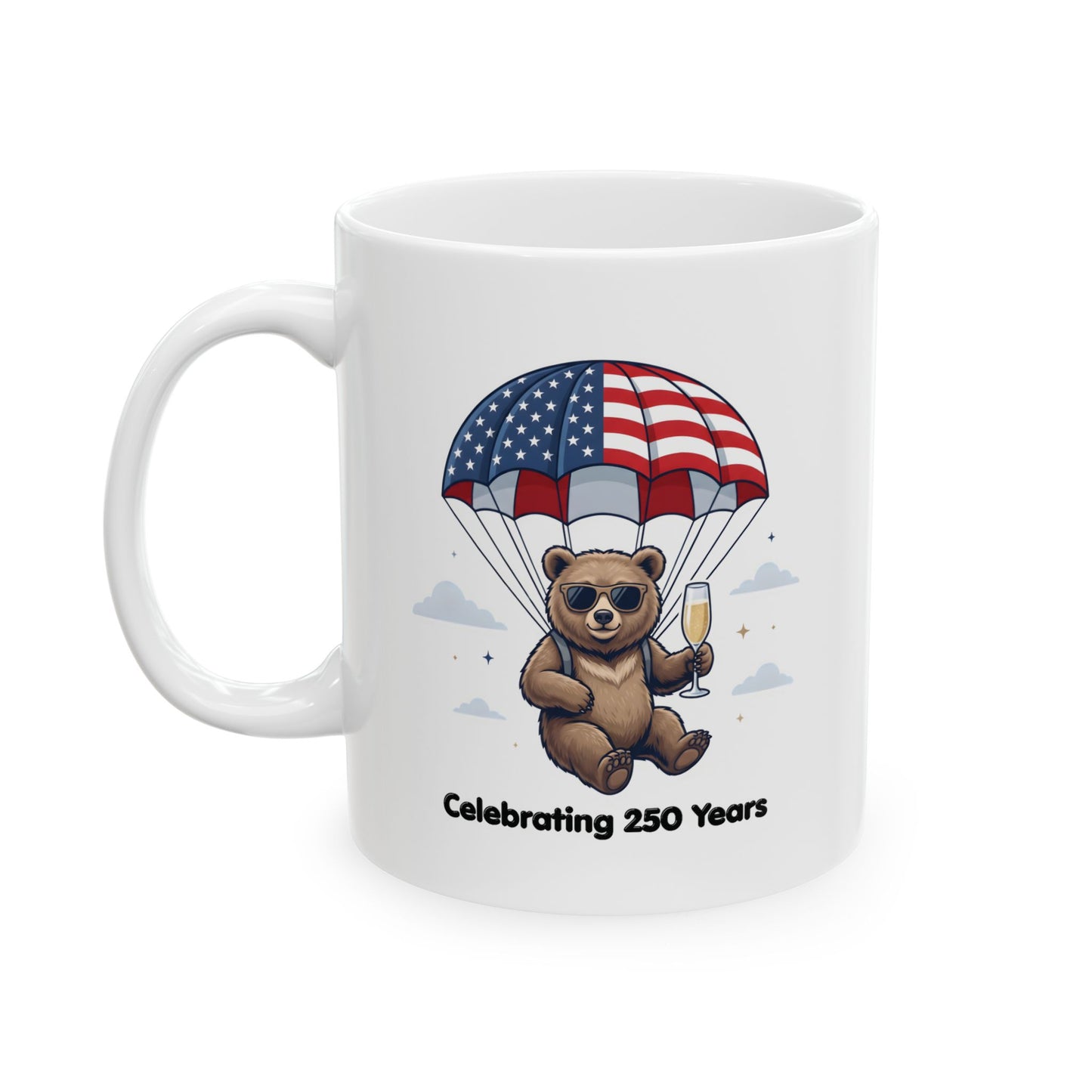 Patriotic Bear Ceramic Mug