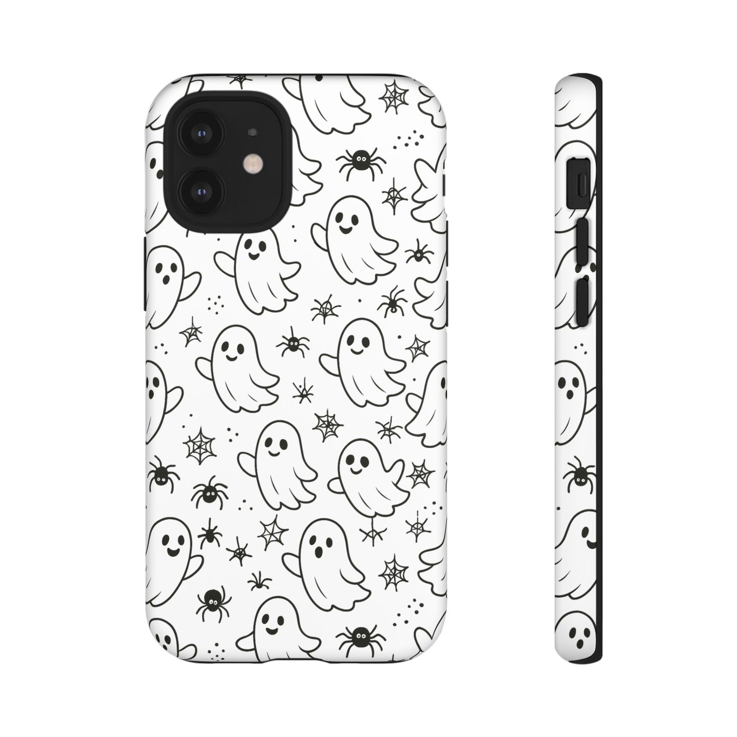 Ghostly Phone Case, Cute Halloween Phone Cover, Tough Phone Case, Spooky Phone Accessory, Ghost Pattern Design