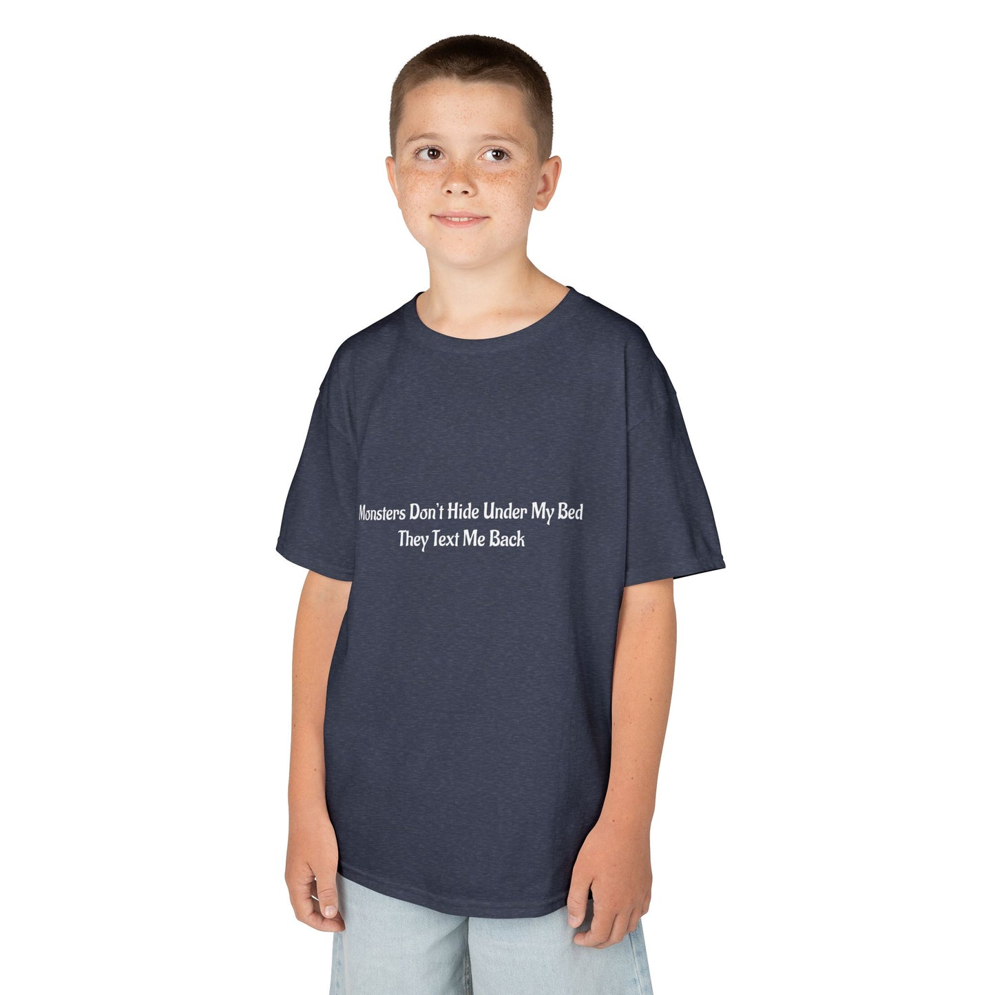 Funny Kids Monster Tee, Kids Heavy Cotton Shirt, Halloween T-Shirt