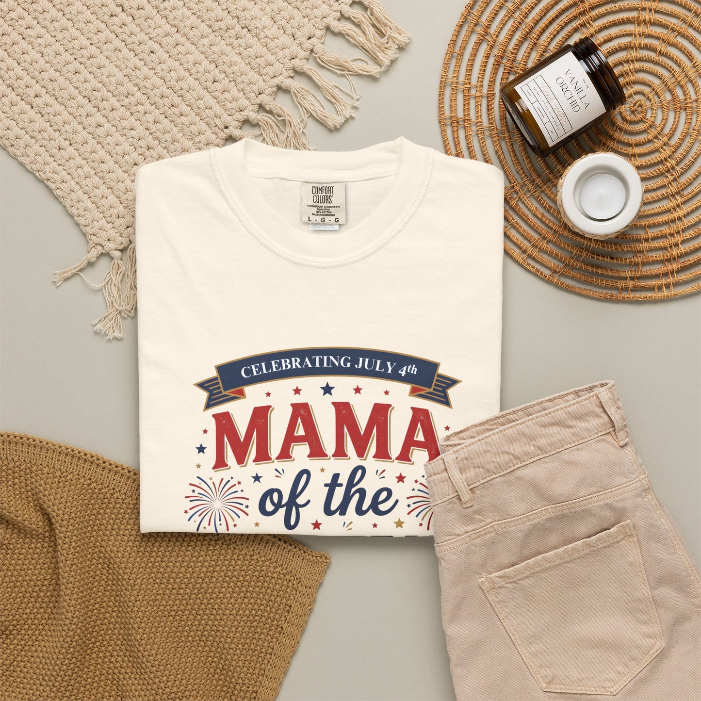 Mama of the Crew T-Shirt — Patriotic 4th of July Tee, Independence Day Shirt