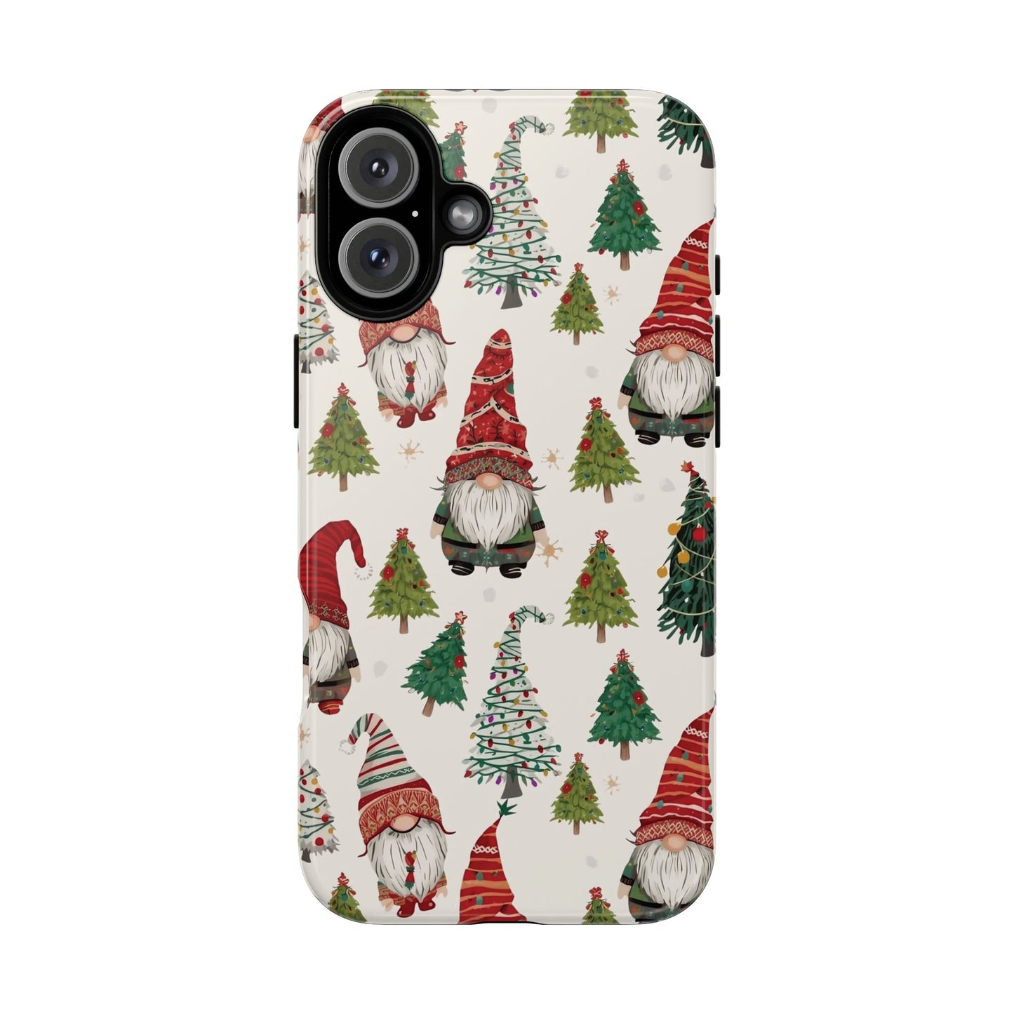 Christmas Gnome Phone Case, Dual Layer Phone Case for Iphone 17, 16, 15, 14, 13, 12, 11 & Samsung