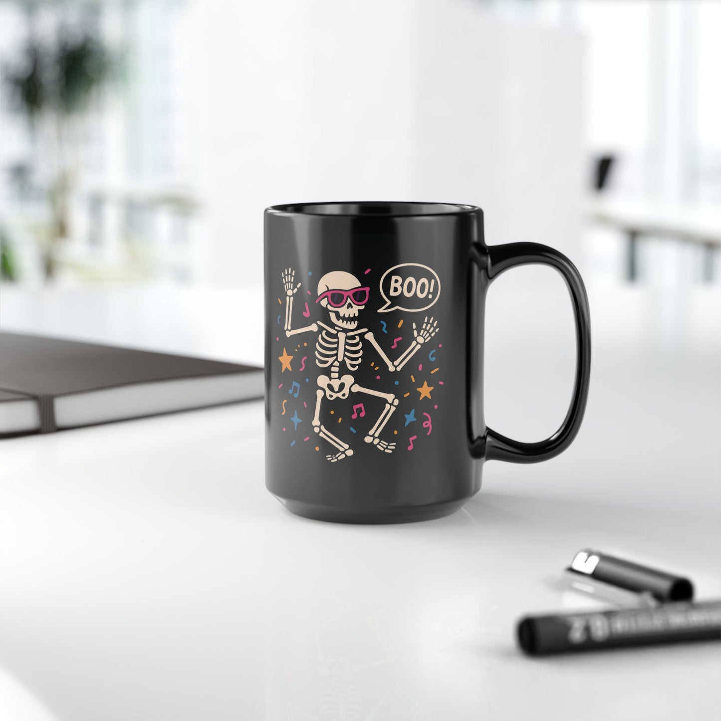 Halloween Skeleton Mug | Spooky Coffee Cup for Halloween Lovers