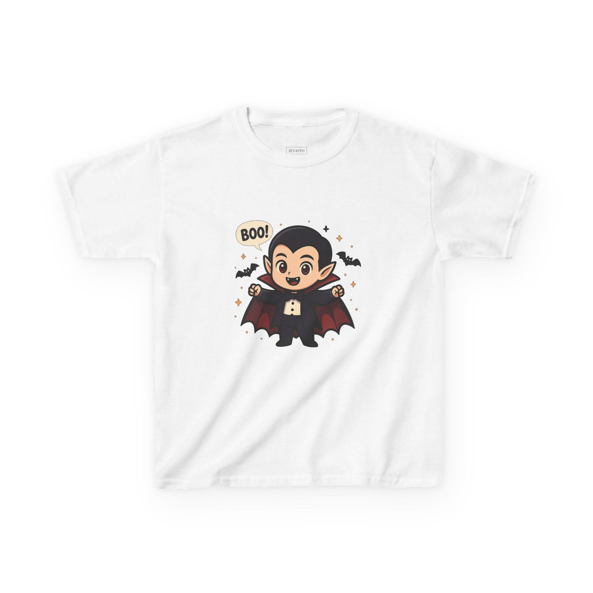 Cute Halloween Kids Tee, Spooky Costume Top, Kids Vampire Shirt, Halloween Party Apparel, Boo Design Tee