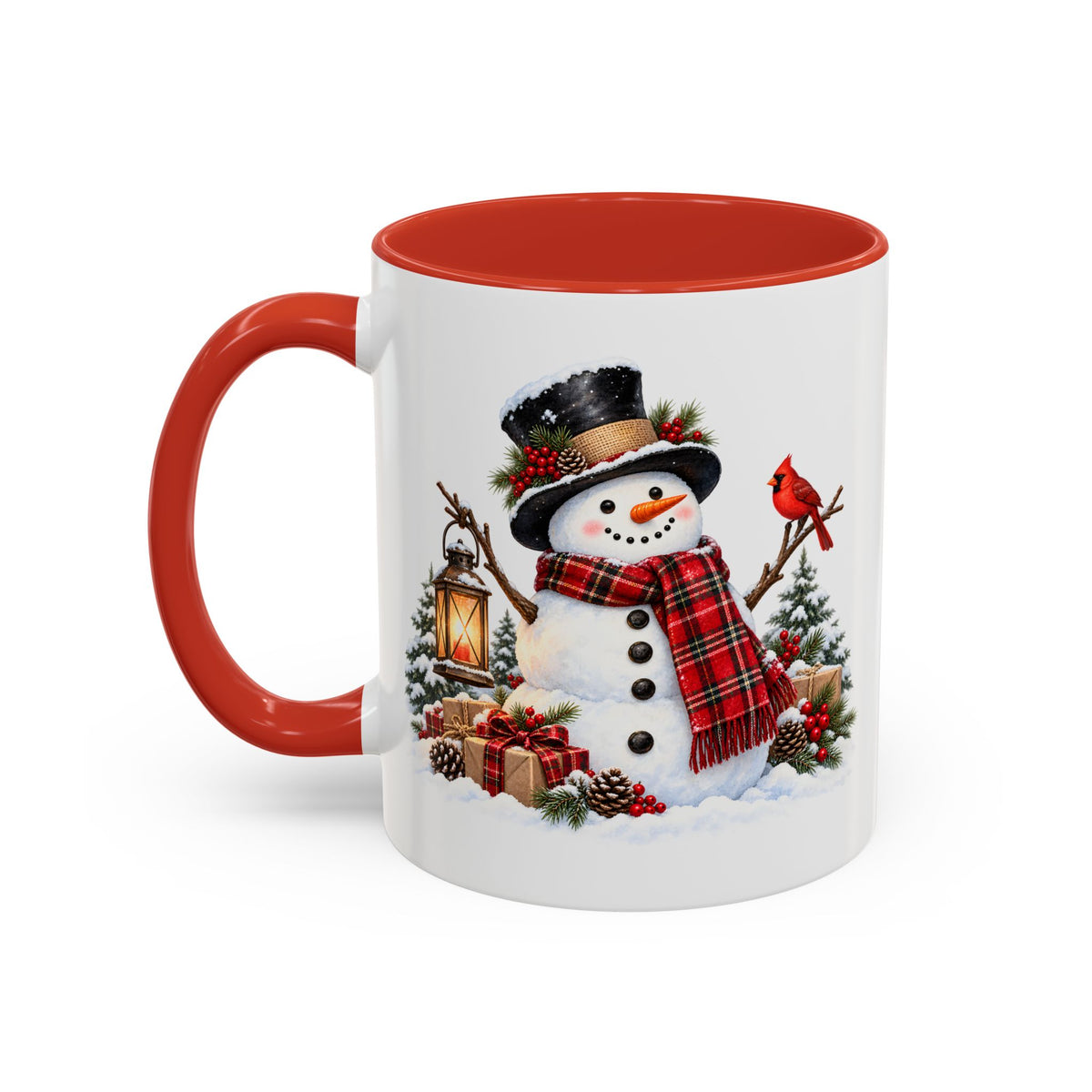Snowman Christmas Coffee Mug – Festive Holiday Accent Mug (11 oz)