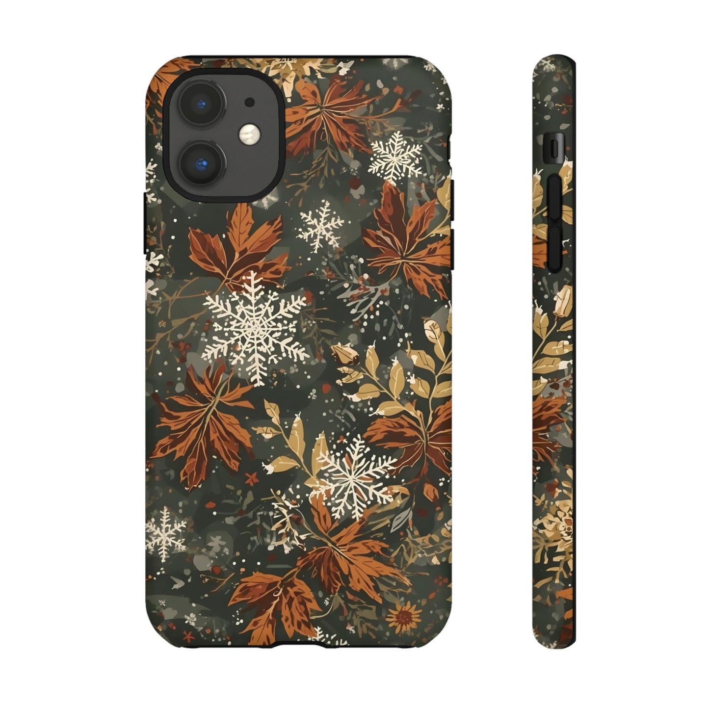 Christmas Phone Case, Autumn Floral Phone Case for Iphone 17, 16, 15, 14, 13, 12, 11 & Samsung
