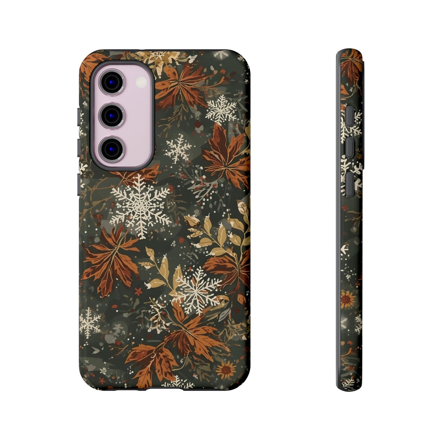 Christmas Phone Case, Autumn Floral Phone Case for Iphone 17, 16, 15, 14, 13, 12, 11 & Samsung