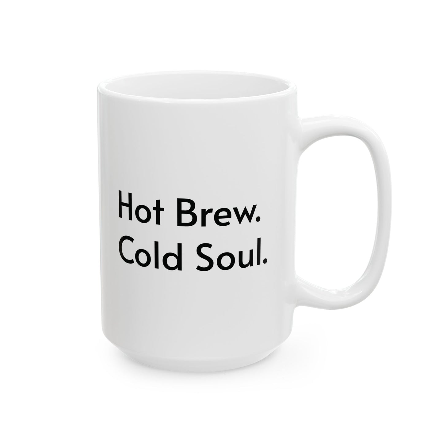 Hot Brew Cold Soul Ceramic Mug – Perfect Gift for Halloween