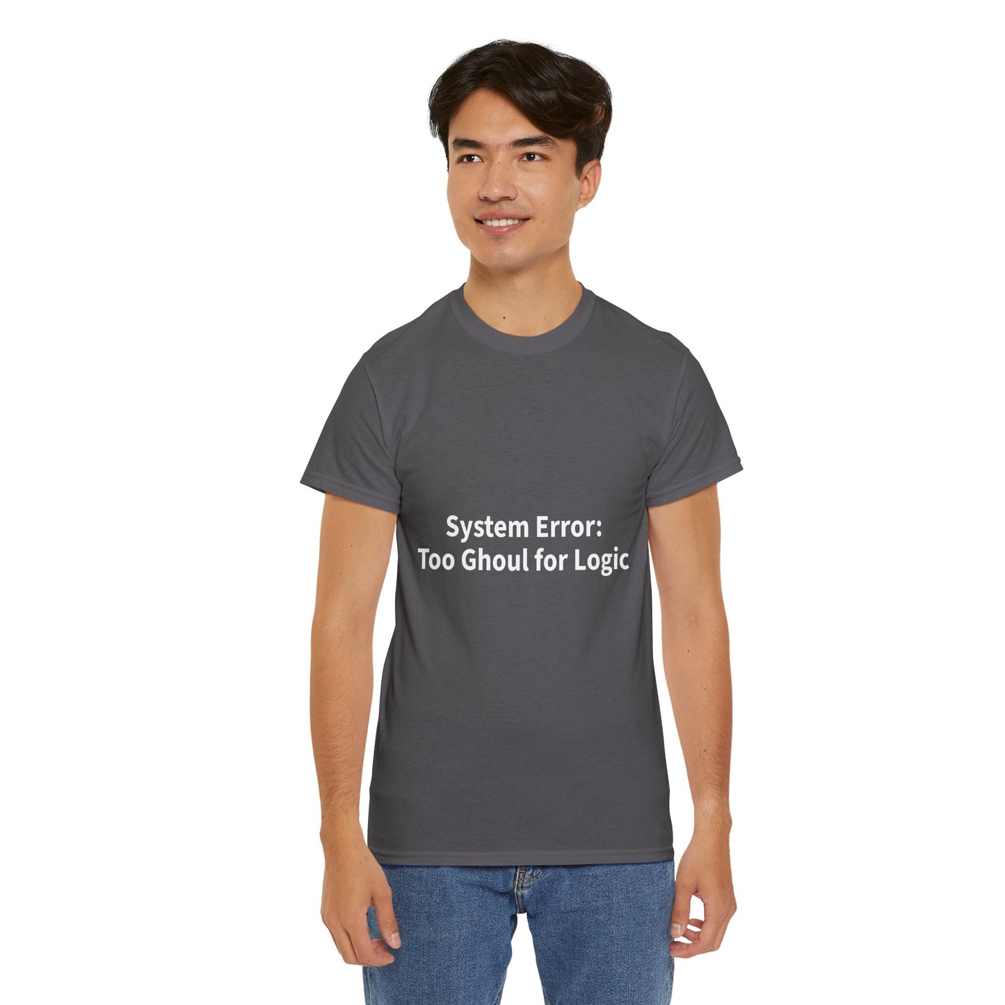System Error Tee - Unisex Heavy Cotton Shirt, Perfect for Halloween, Geeky Fun