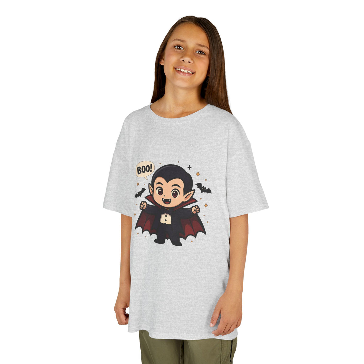 Cute Halloween Kids Tee, Spooky Costume Top, Kids Vampire Shirt, Halloween Party Apparel, Boo Design Tee