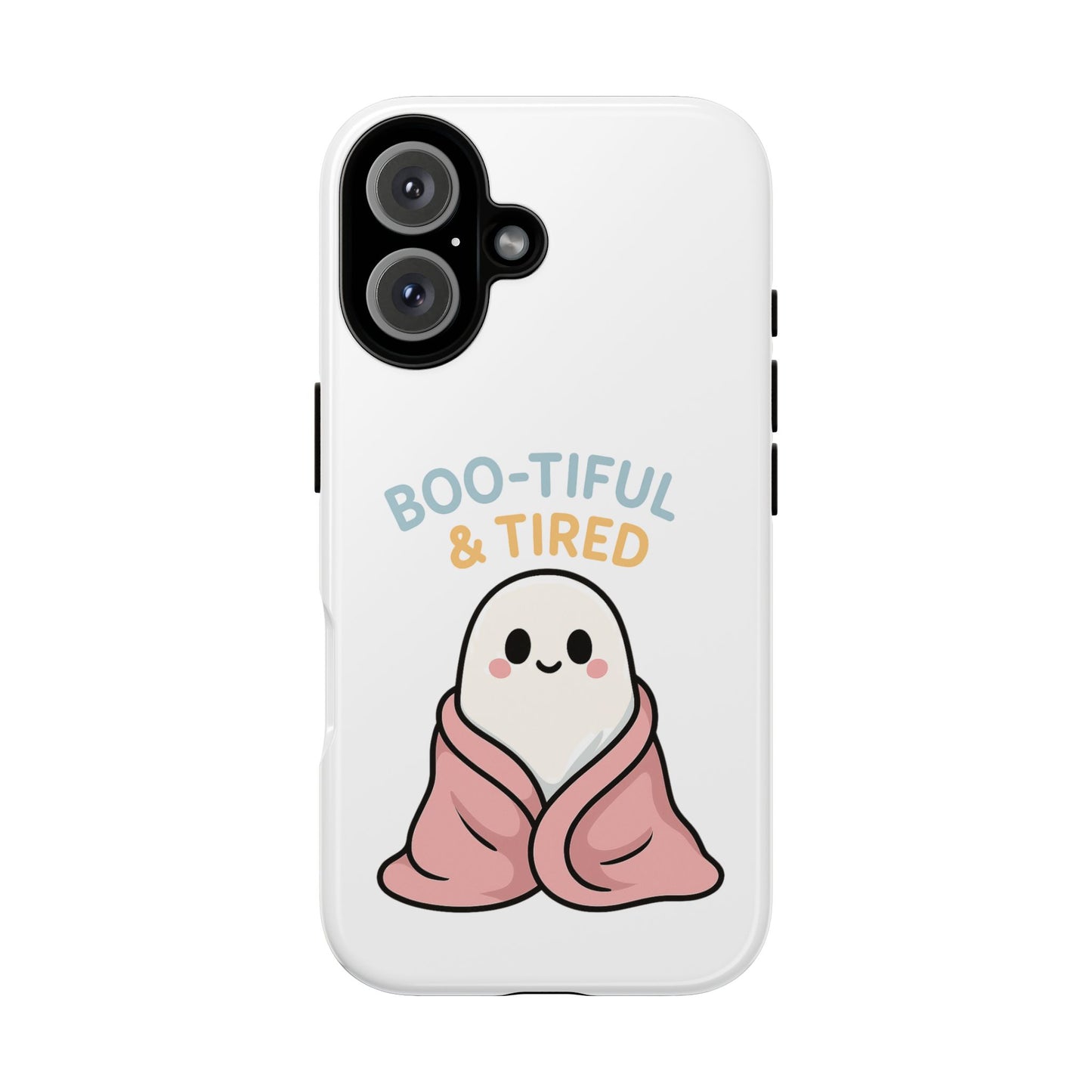 Boo-tiful & Tired Phone Case, Halloween-Themed Design