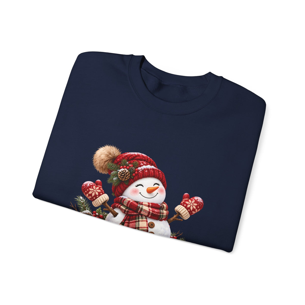 Snowman Holiday Sweatshirt - Cozy Christmas Unisex Sweatshirt