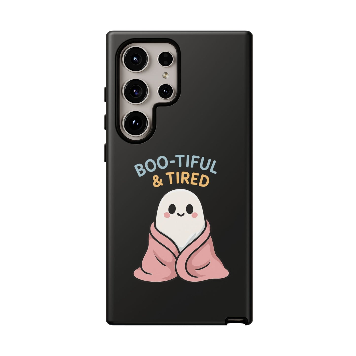 Boo-tiful & Tired Phone Case, Halloween-Themed Design
