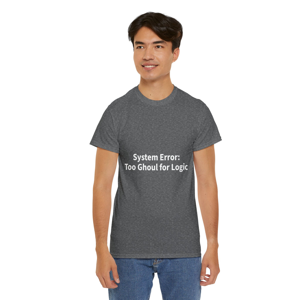 System Error Tee - Unisex Heavy Cotton Shirt, Perfect for Halloween, Geeky Fun