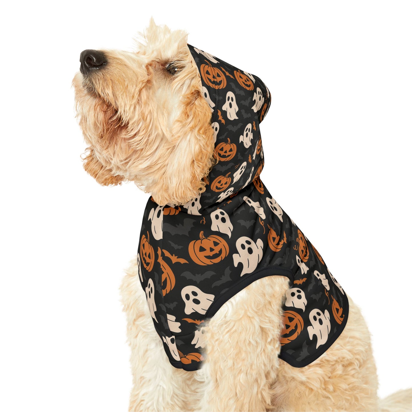 Halloween Pet Hoodie, Cozy Dog Costume, Autumn Pet Apparel, Spooky Pet Wear