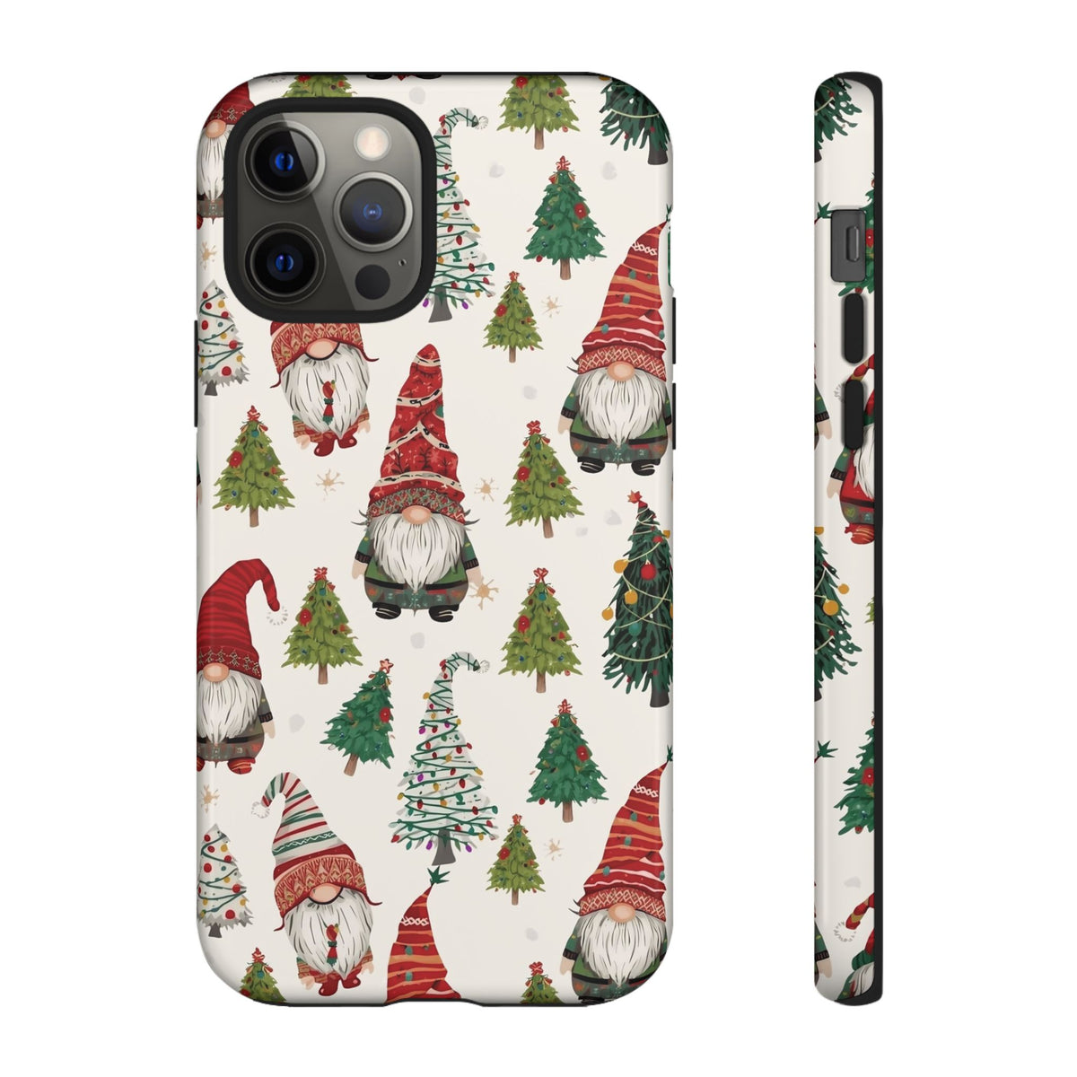 Christmas Gnome Phone Case, Dual Layer Phone Case for Iphone & Samsung