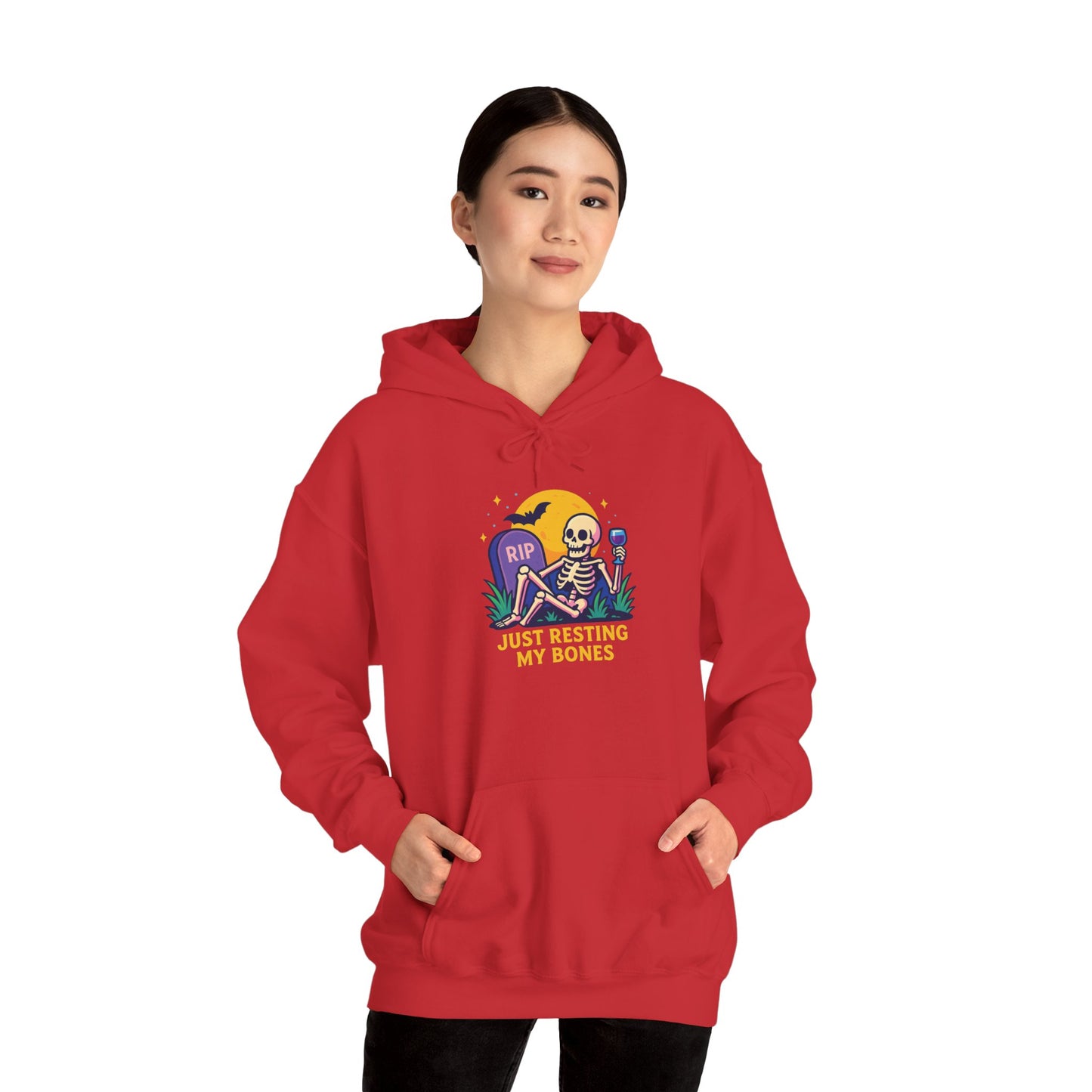 Halloween Skeleton Hoodie, Cozy Unisex Sweatshirt