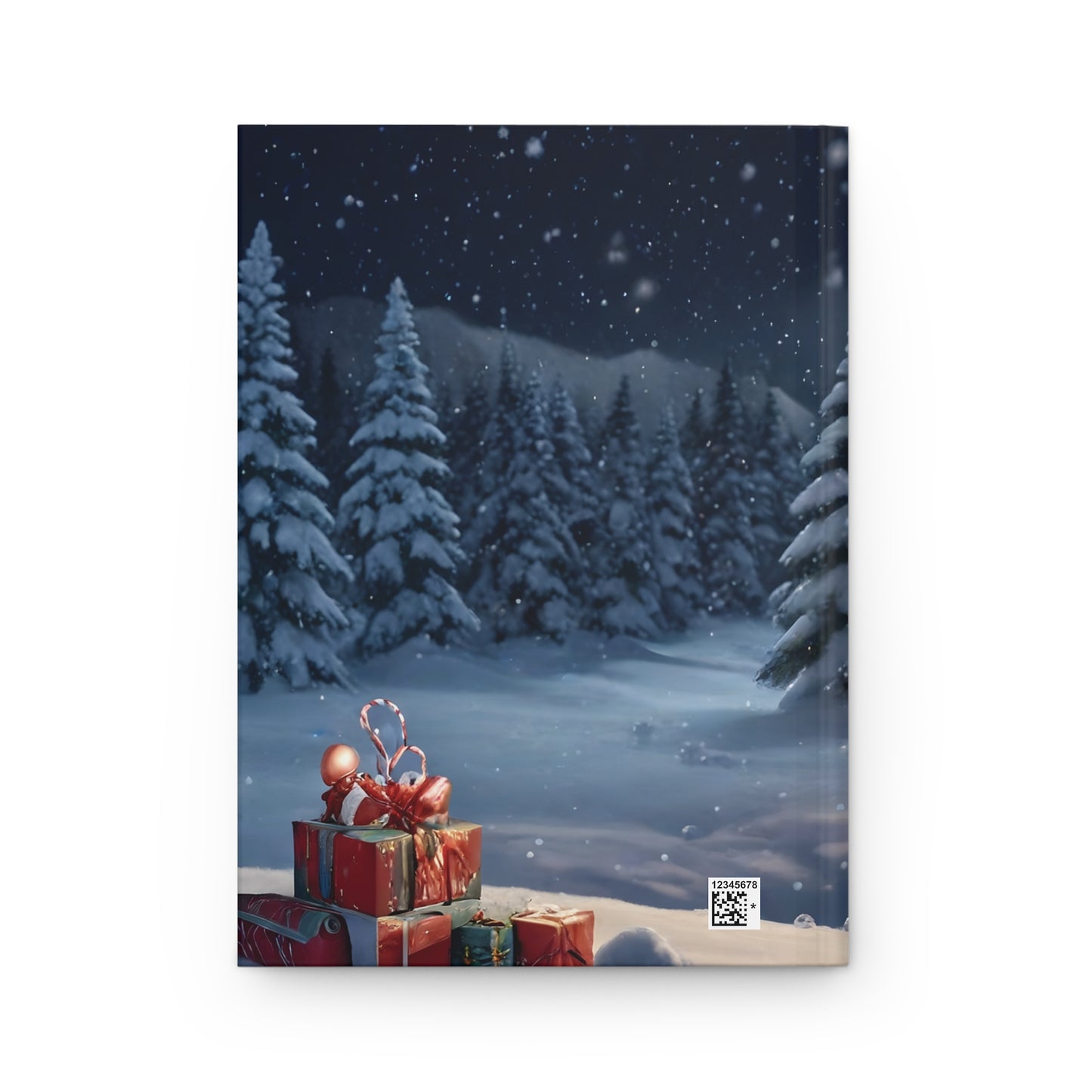 Christmas Hardcover Journal — Santa & Snowman Holiday Notebook