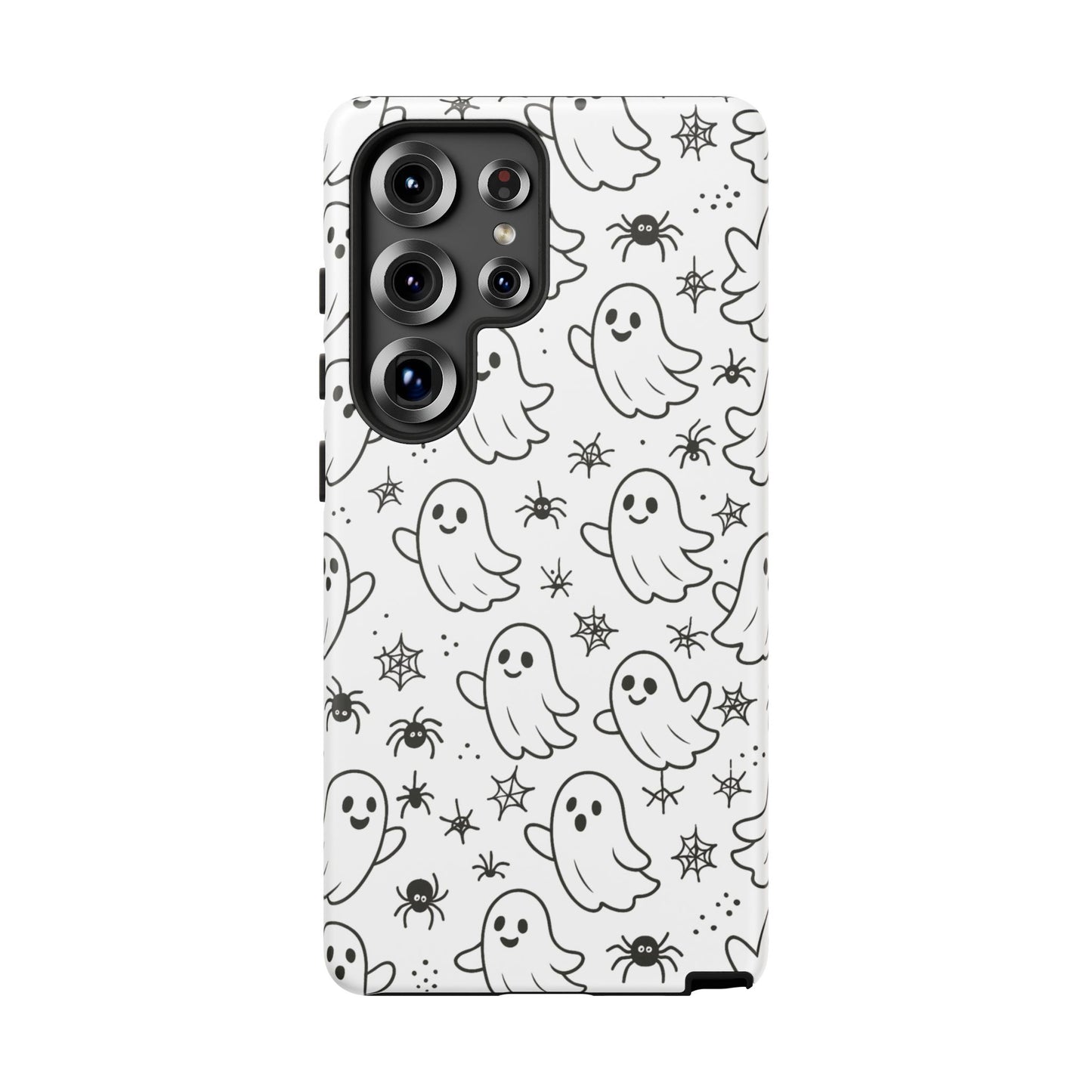 Ghostly Phone Case, Cute Halloween Phone Cover, Tough Phone Case, Spooky Phone Accessory, Ghost Pattern Design