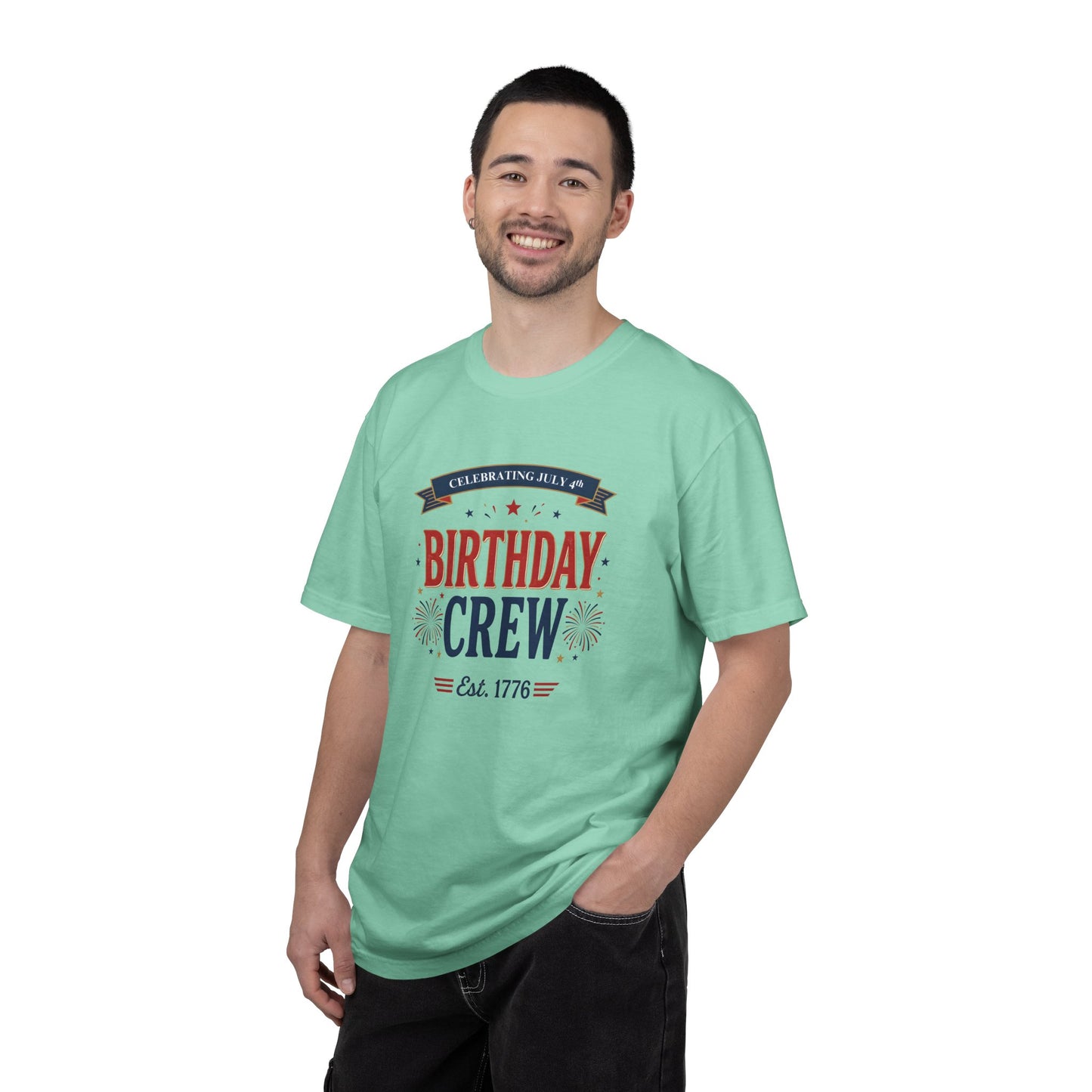 Birthday Crew T-Shirt — Patriotic Celebration Tee, 4th of July Shirt, Independence Day Gift