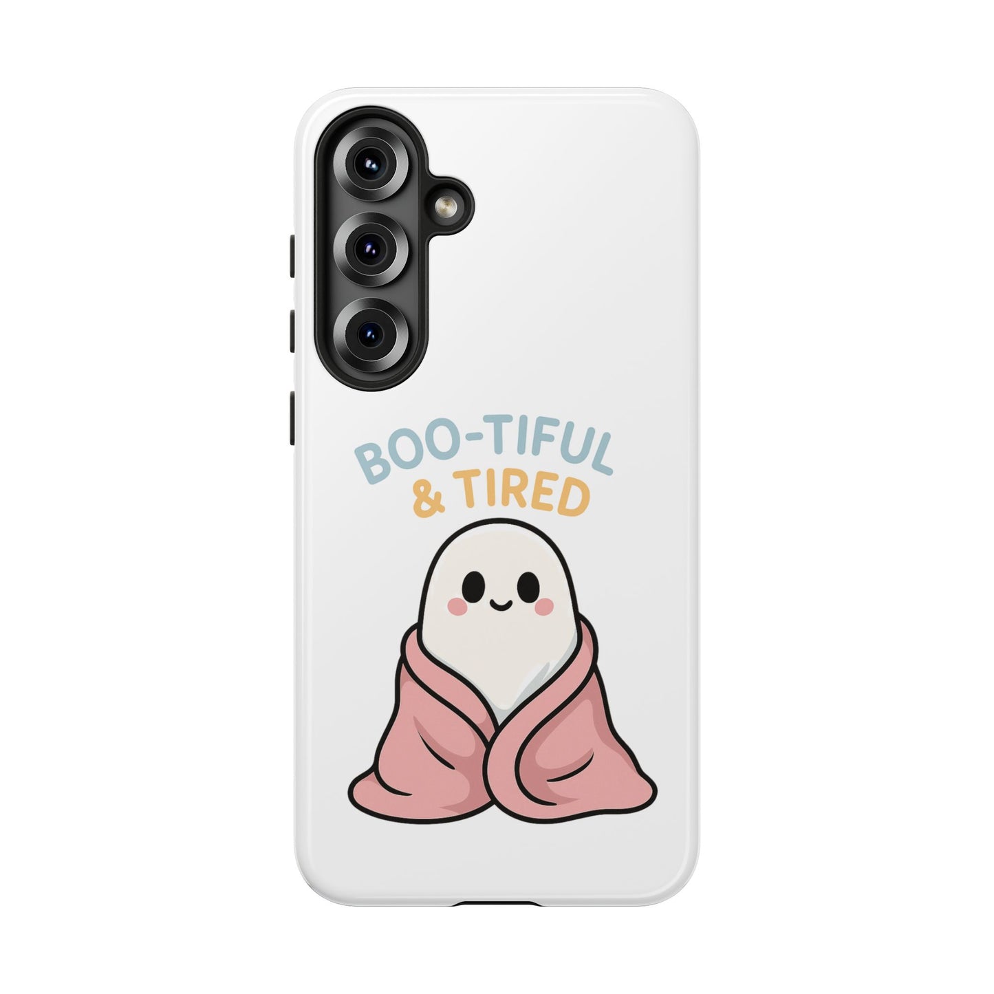 Boo-tiful & Tired Phone Case, Halloween-Themed Design