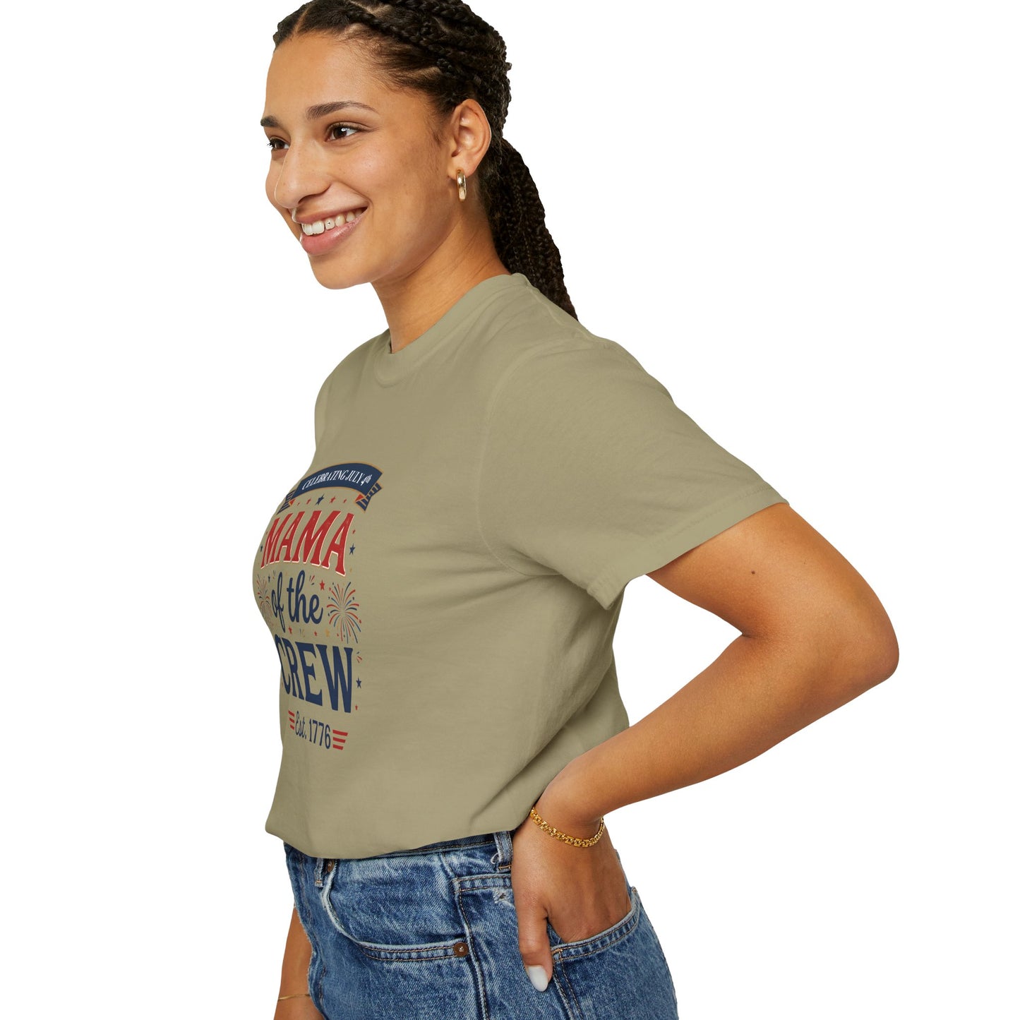 Mama of the Crew T-Shirt — Patriotic 4th of July Tee, Independence Day Shirt
