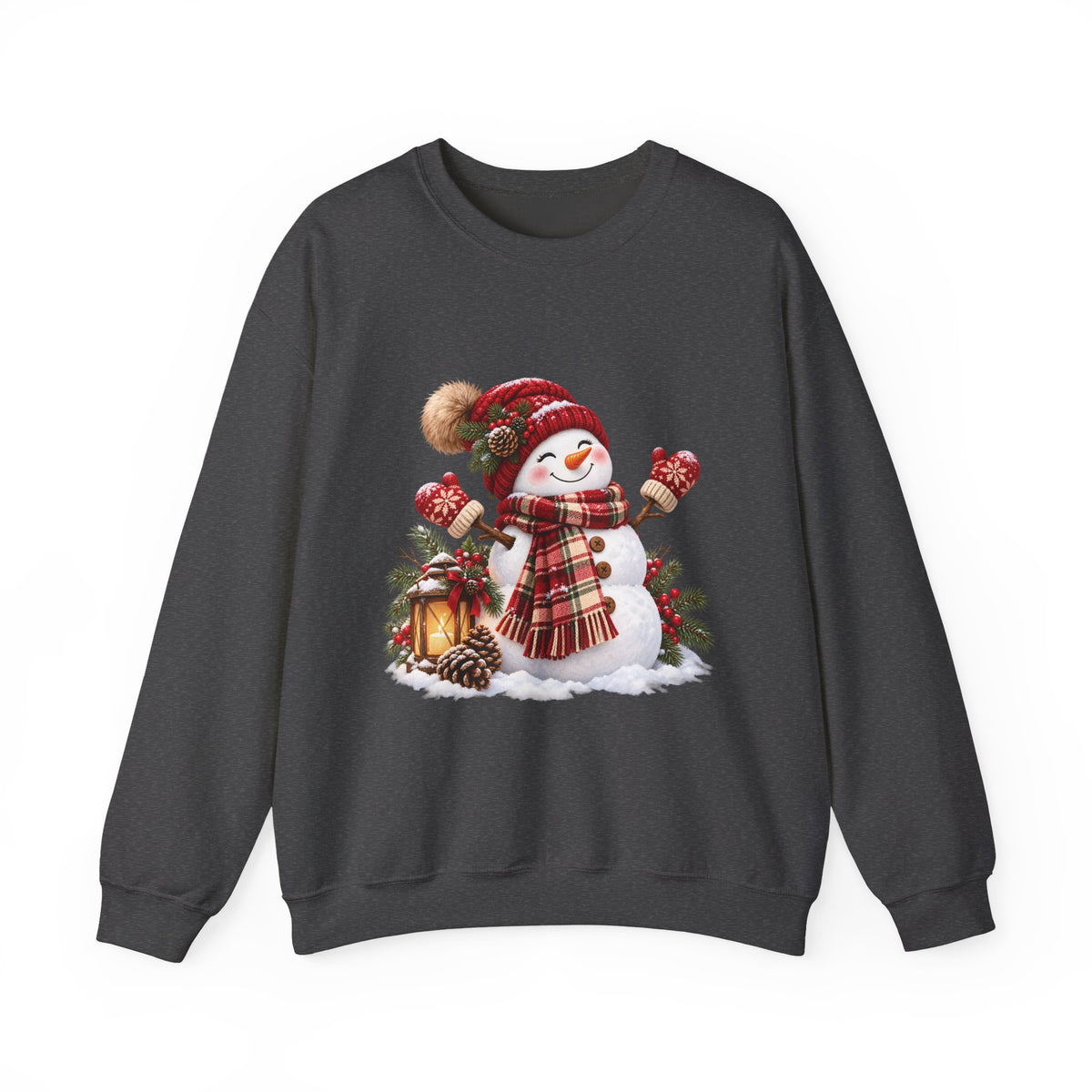 Snowman Holiday Sweatshirt - Cozy Christmas Unisex Sweatshirt