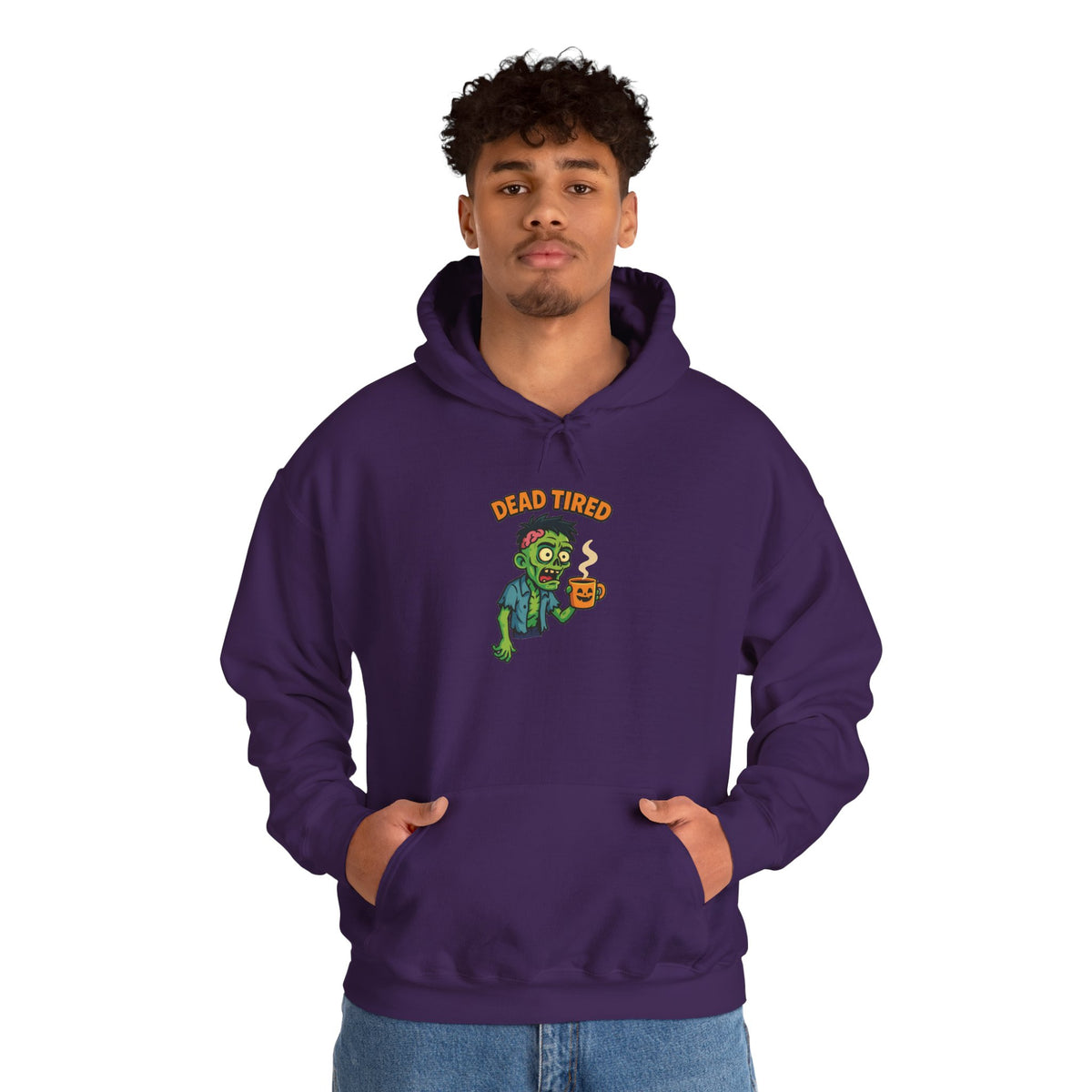 Zombie Themed Unisex Hoodie, Cozy Halloween Sweatshirt, Spooky Season Apparel