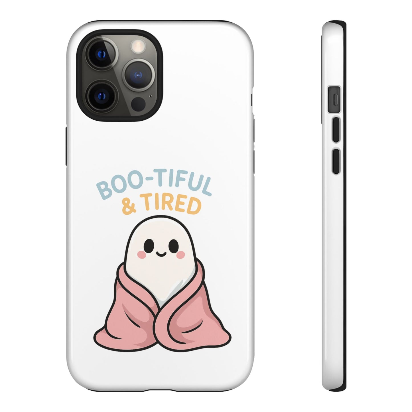 Boo-tiful & Tired Phone Case, Halloween-Themed Design