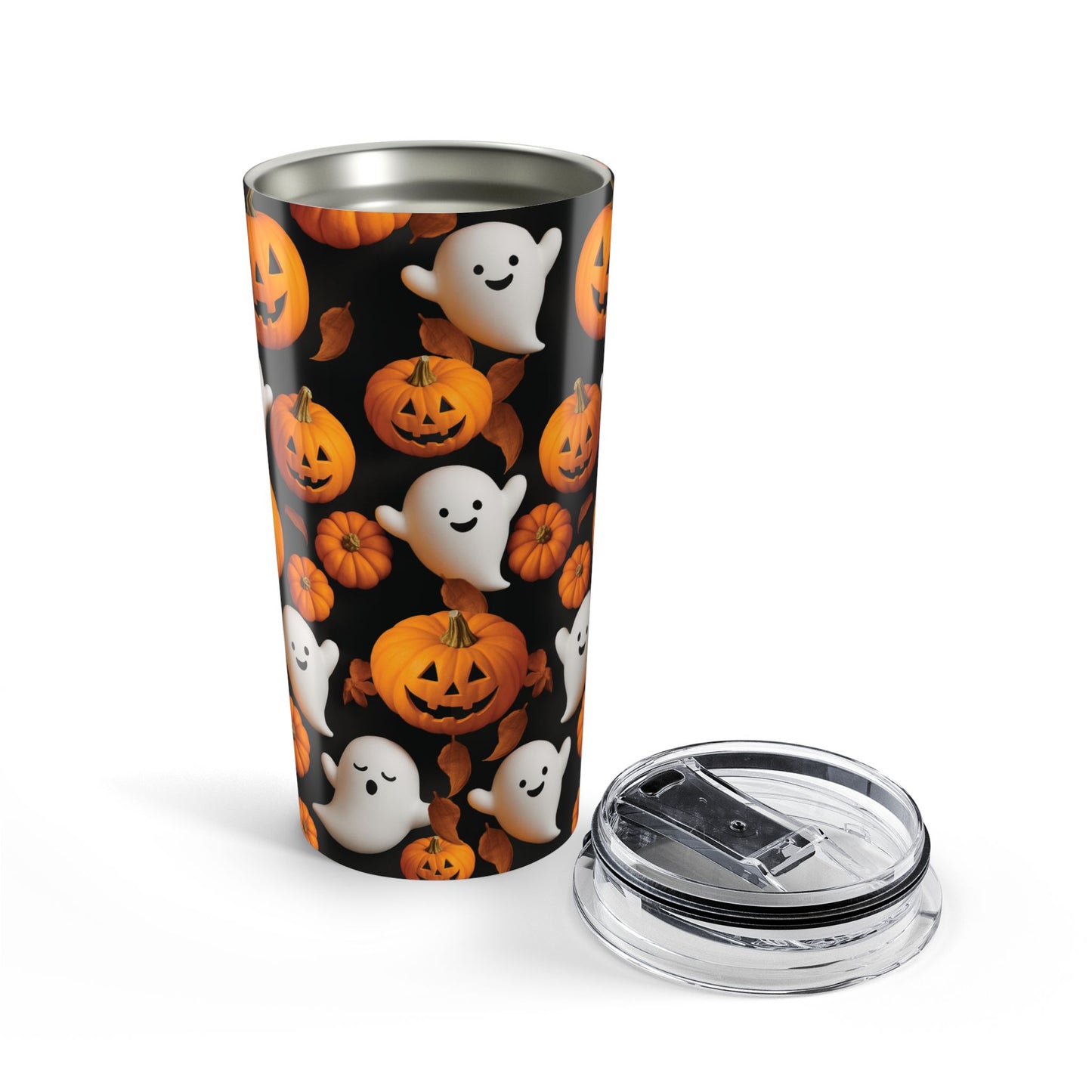 Halloween-Themed Tumbler, Spooky Coffee Cup, Halloween Party Decor