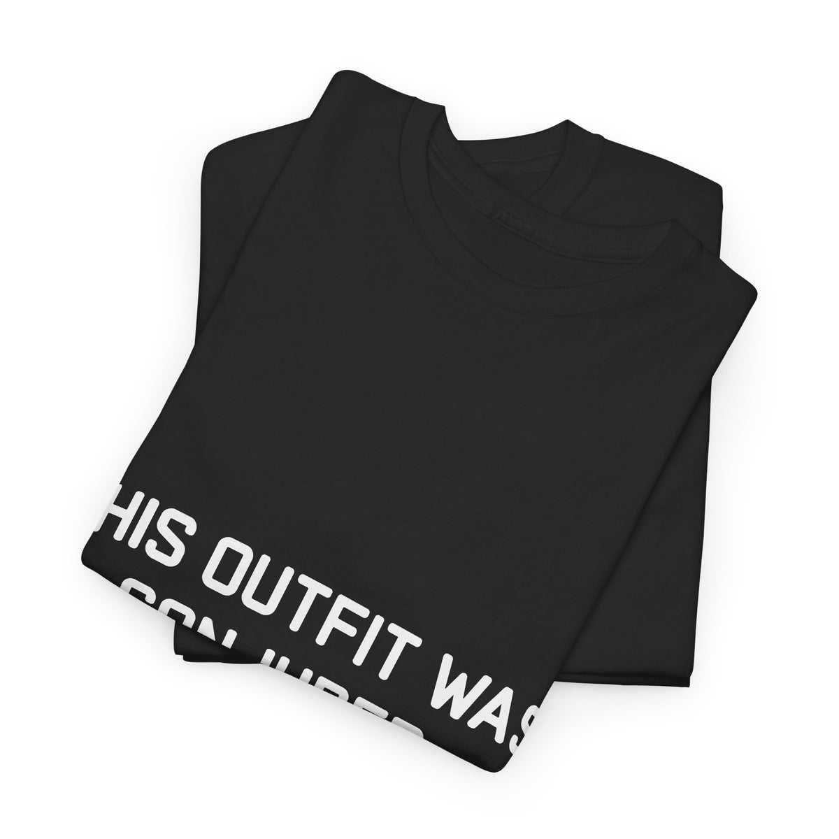 Unisex Heavy Cotton Tee - 'This Outfit Was Conjured, Not Chosen' - Funny Halloween T-shirt