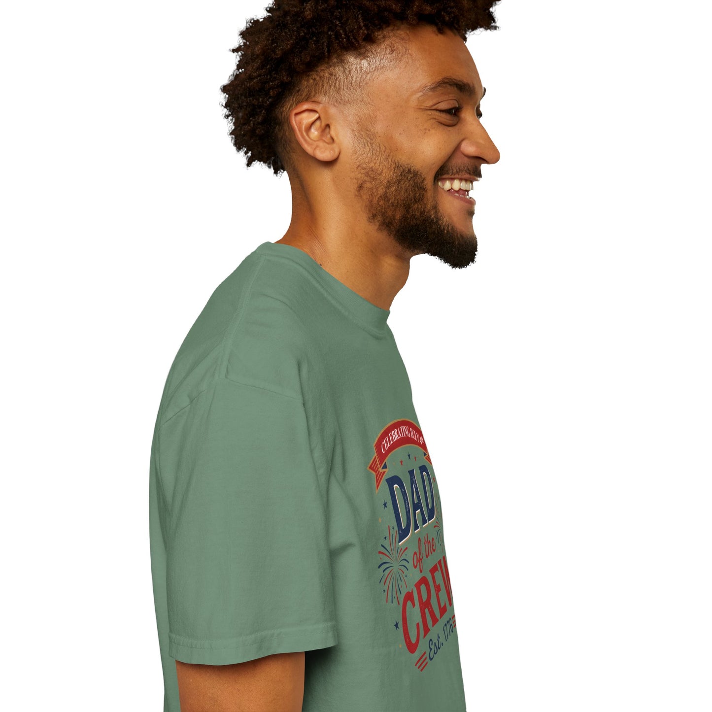 Dad of the Crew T-Shirt — Patriotic 4th of July Tee, Independence Day Shirt
