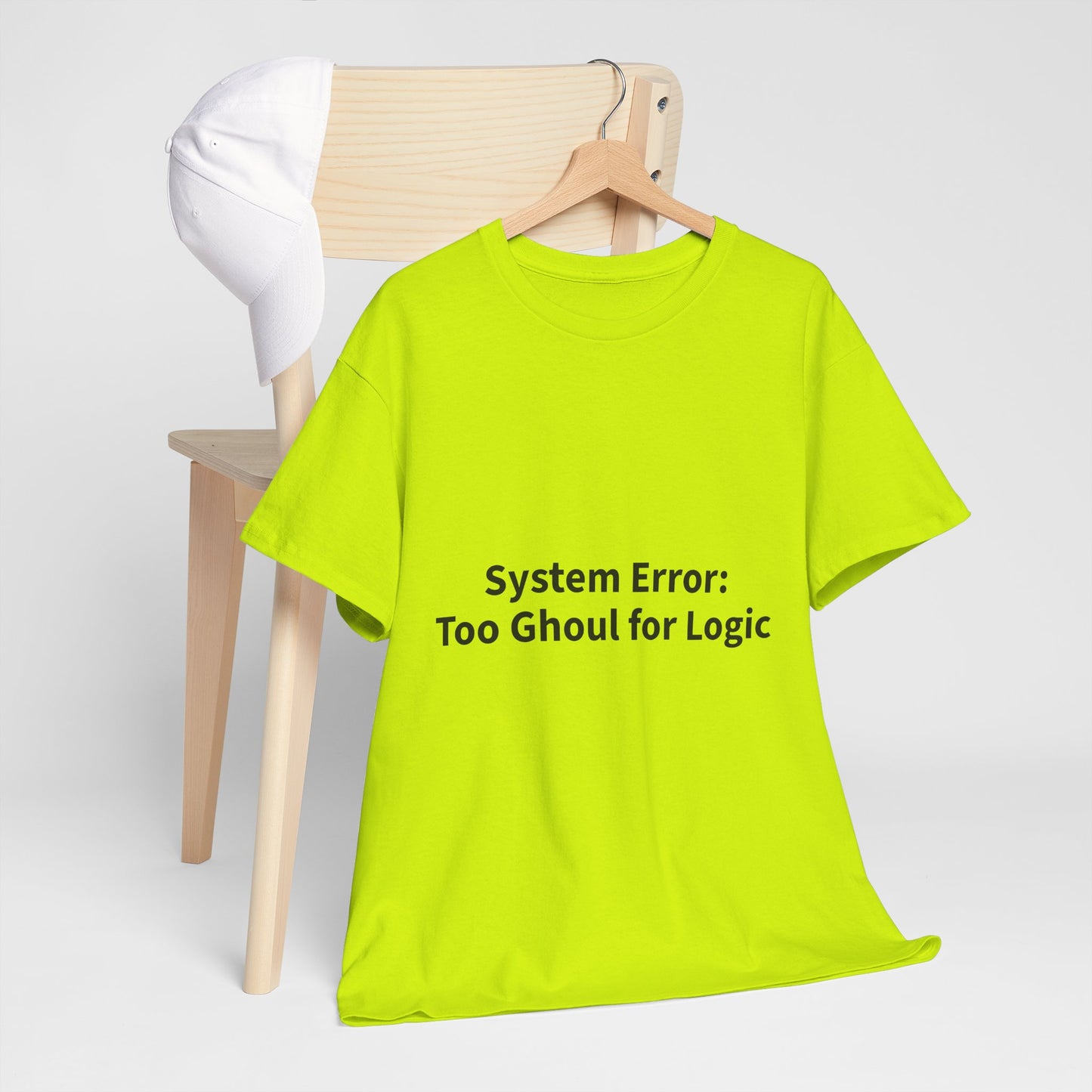 System Error Tee - Unisex Heavy Cotton Shirt, Perfect for Halloween, Geeky Fun