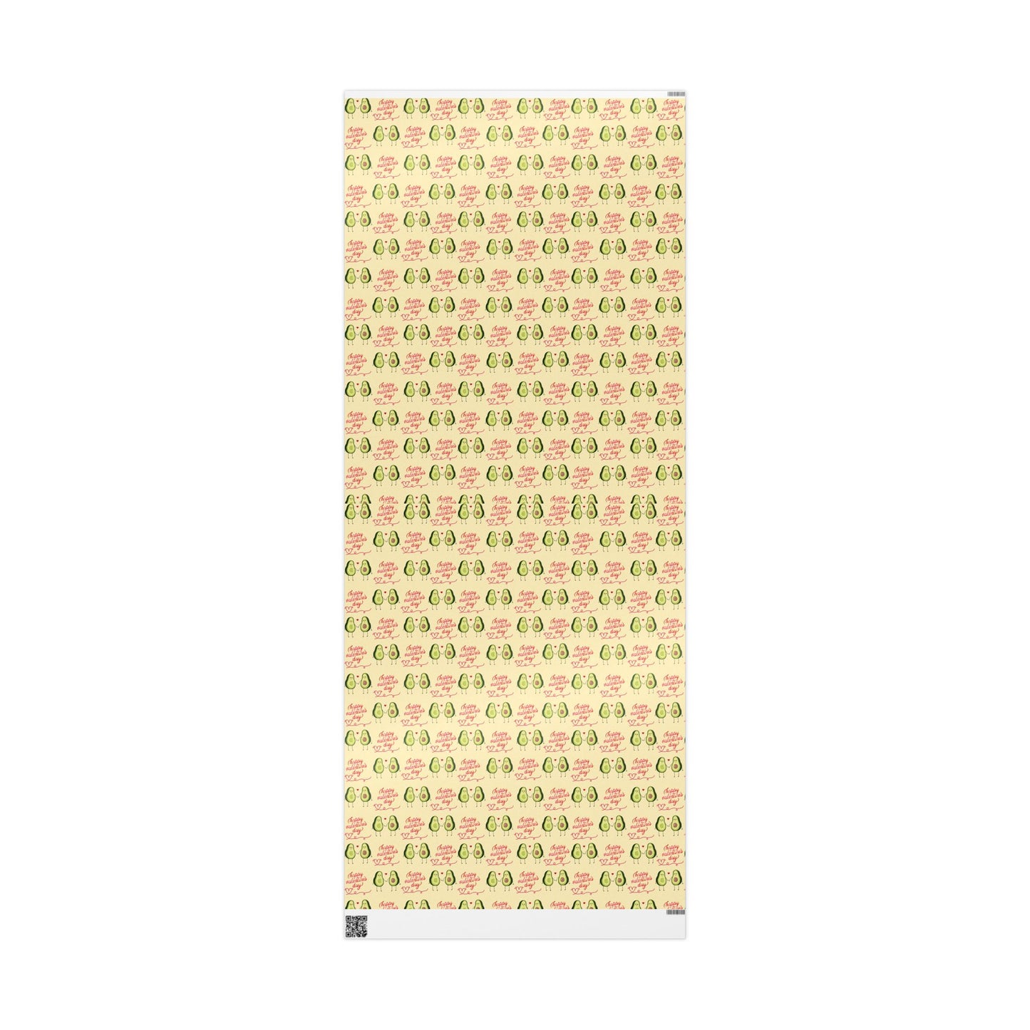 Valentine's Day Wrapping Paper — Cute Avocado Gift Wrap Roll