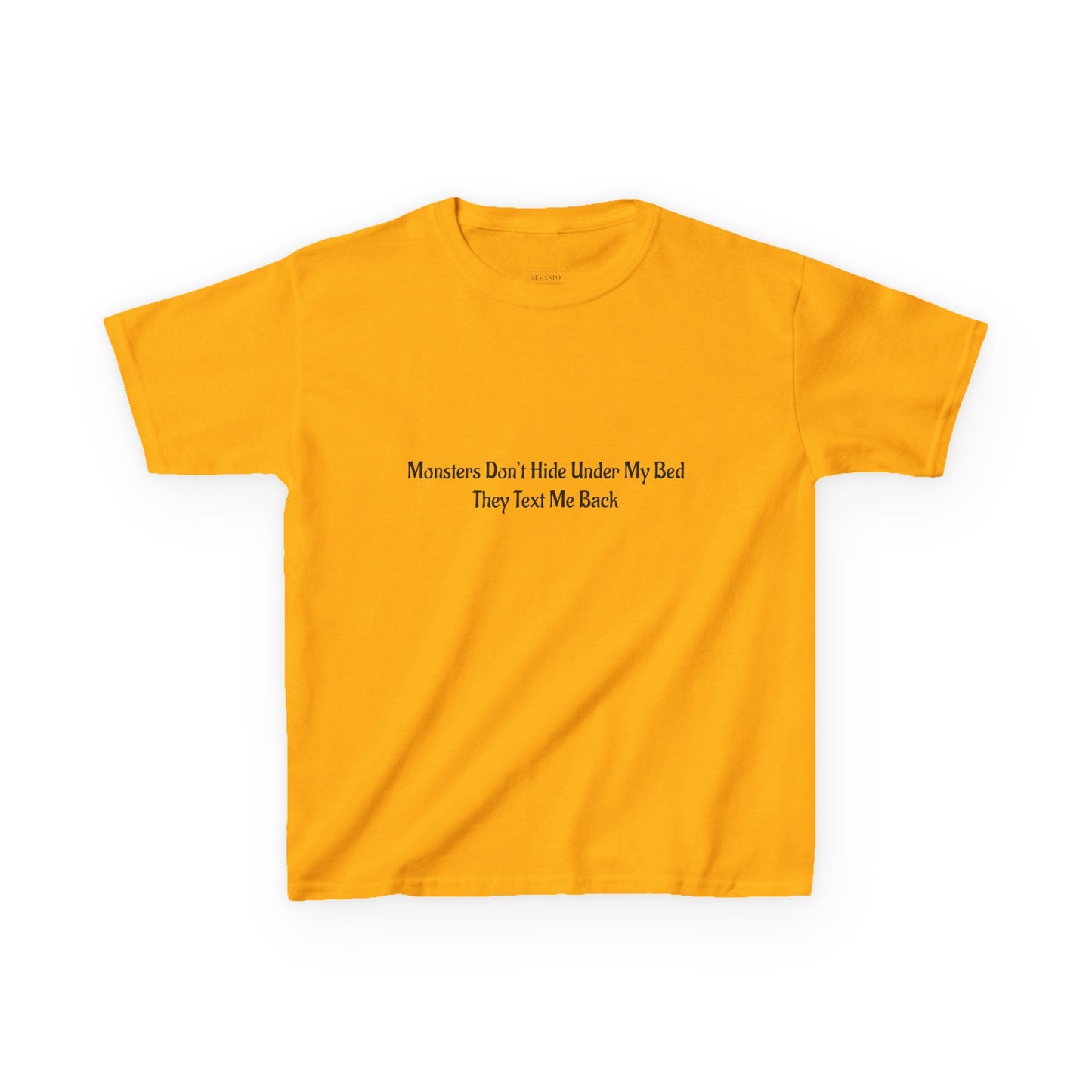 Funny Kids Monster Tee, Kids Heavy Cotton Shirt, Halloween T-Shirt
