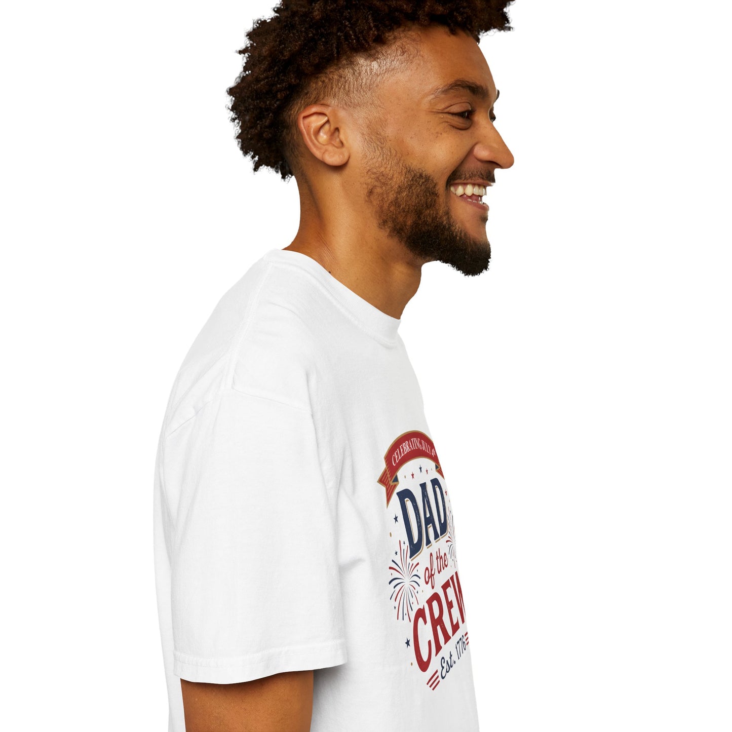 Dad of the Crew T-Shirt — Patriotic 4th of July Tee, Independence Day Shirt
