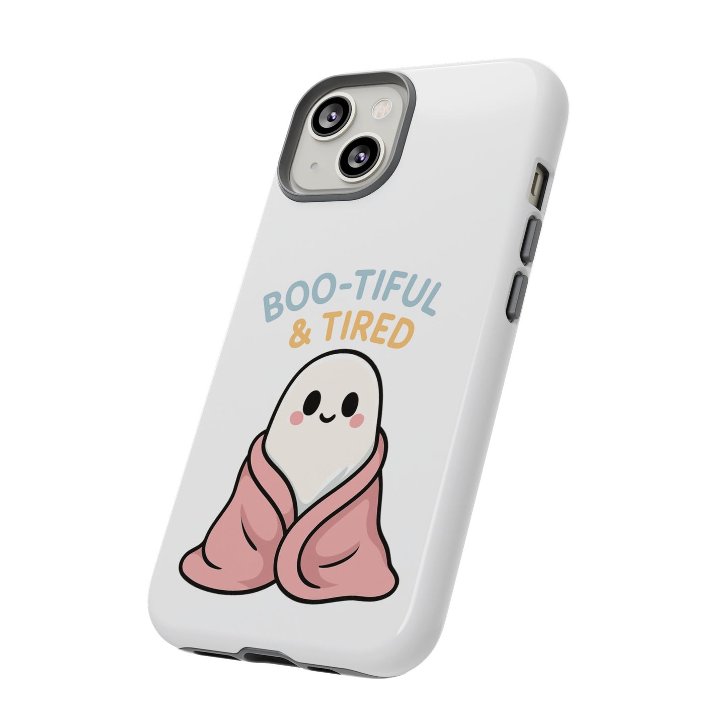 Boo-tiful & Tired Phone Case, Halloween-Themed Design