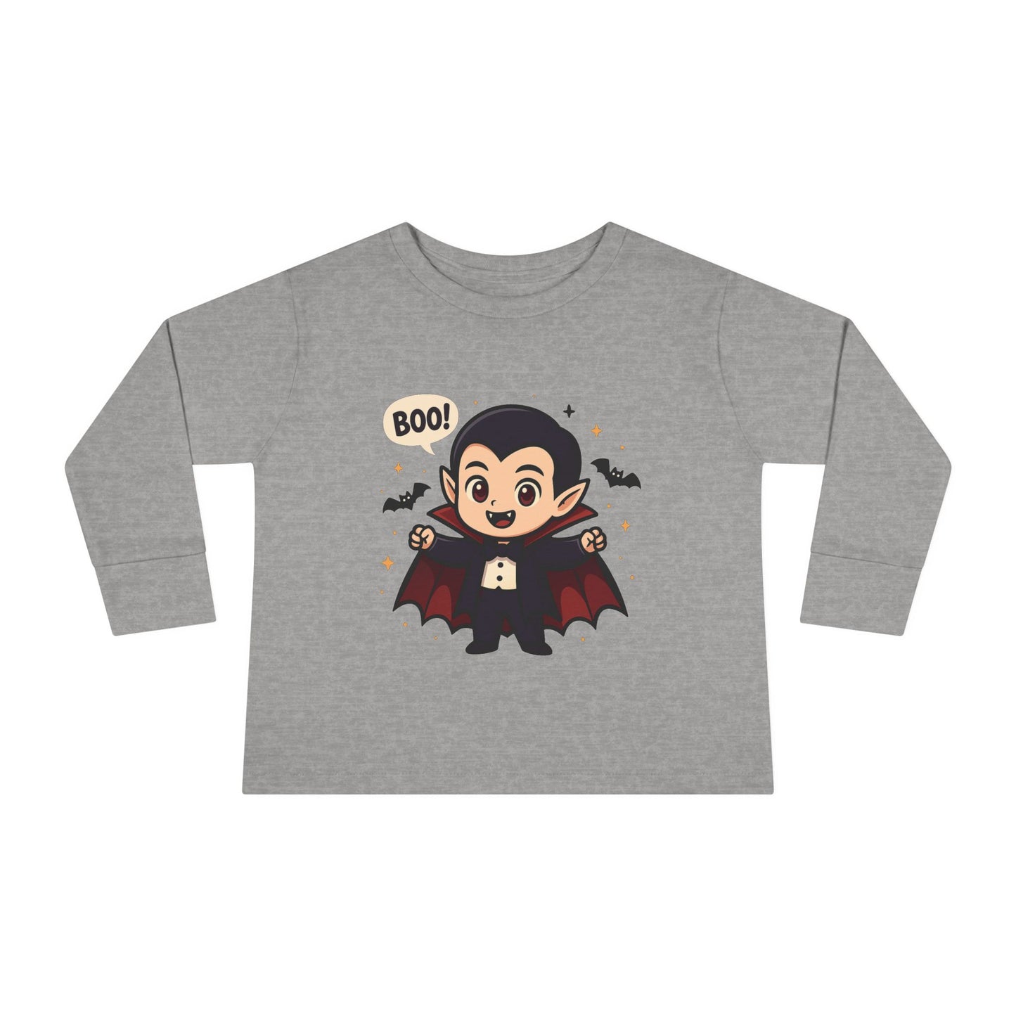 Toddler Halloween Vampire Tee, Cute Boo Halloween Shirt, Kids Long Sleeve Top, Halloween Costume, Toddler Apparel